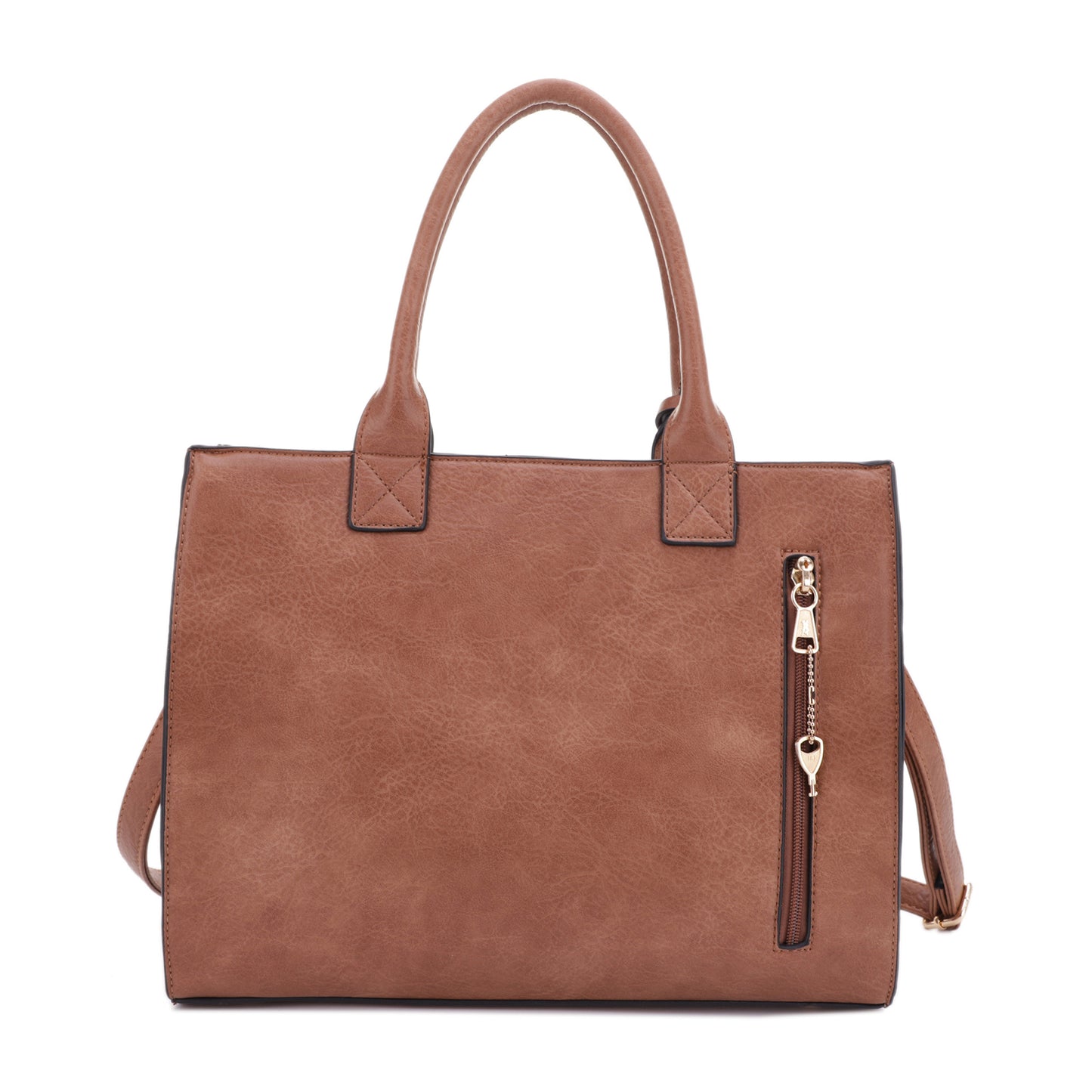 Kate Concealed Carry Lock and Key Satchel with Coin Pouch