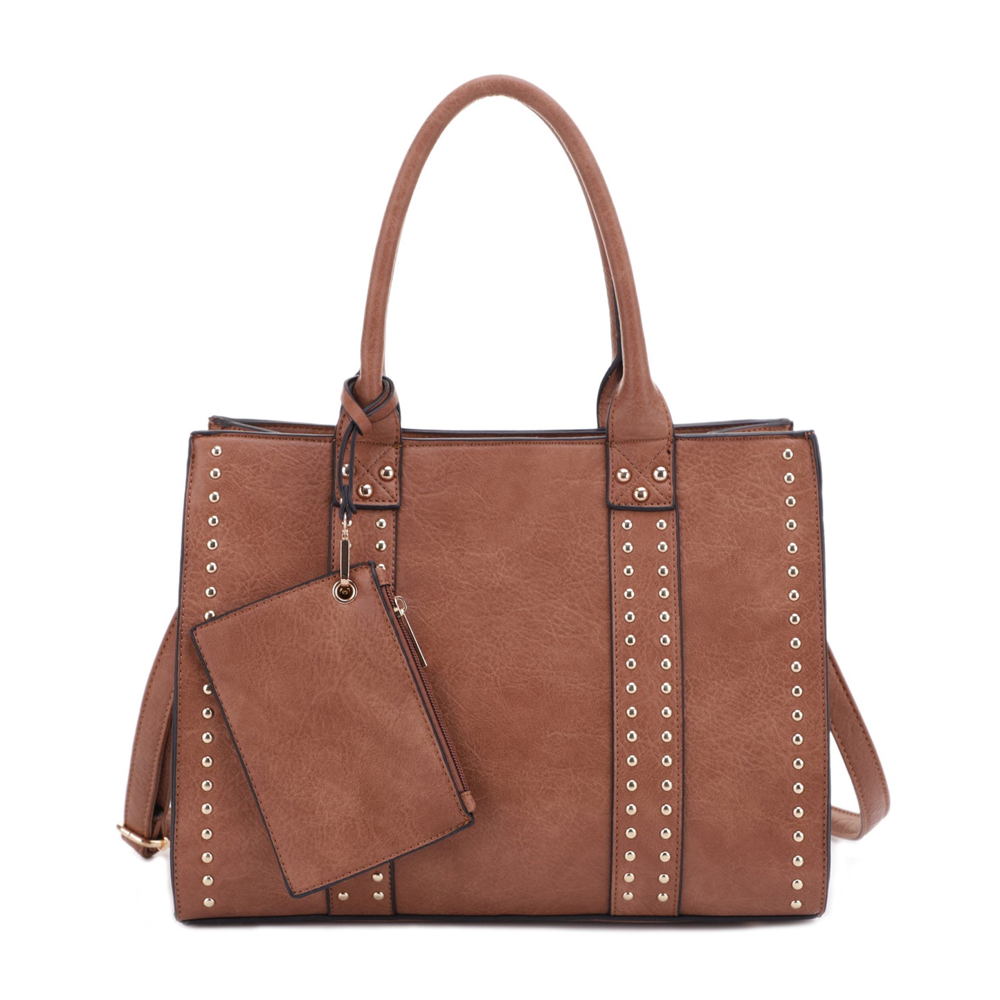 Kate Concealed Carry Lock and Key Satchel with Coin Pouch