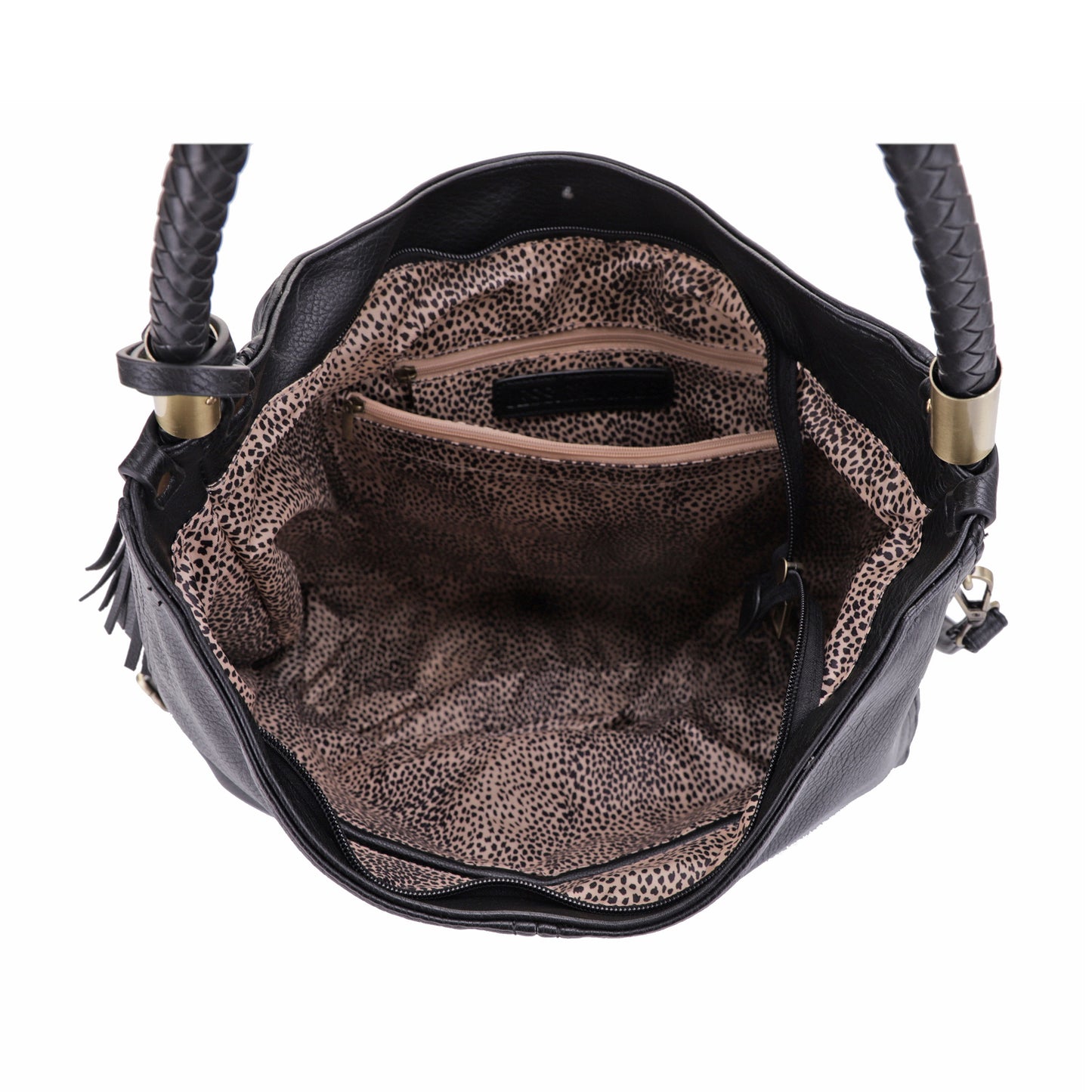Sienna Concealed Carry Lock and Key Tassel Hobo Shoulder Bag