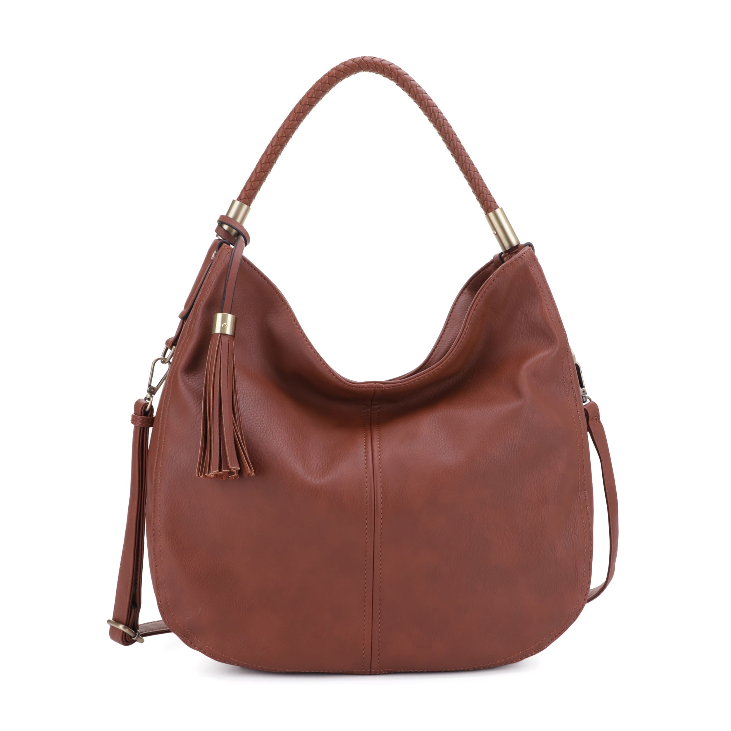 Sienna Concealed Carry Lock and Key Tassel Hobo Shoulder Bag