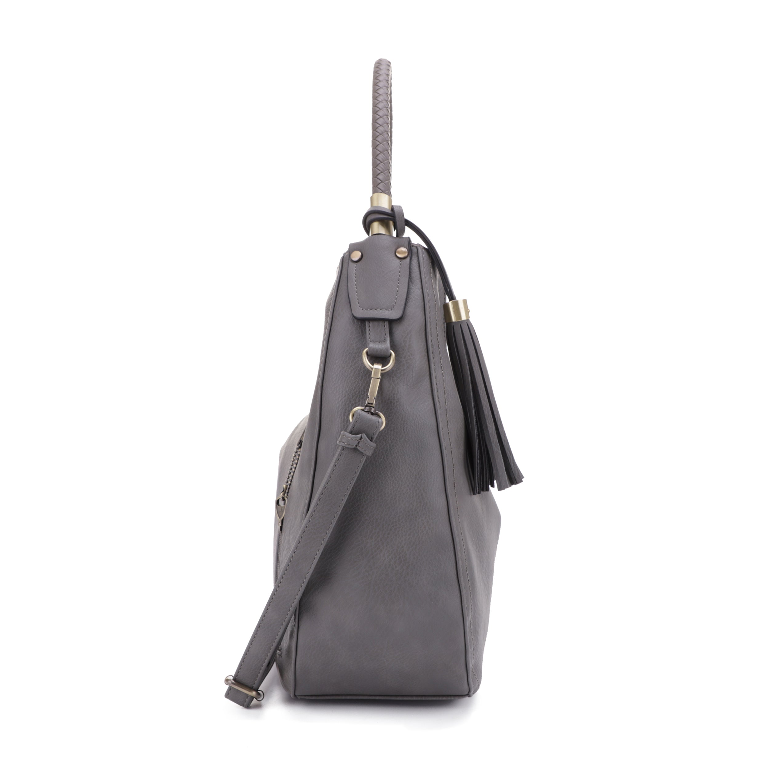 Sienna Concealed Carry Lock and Key Tassel Hobo Shoulder Bag
