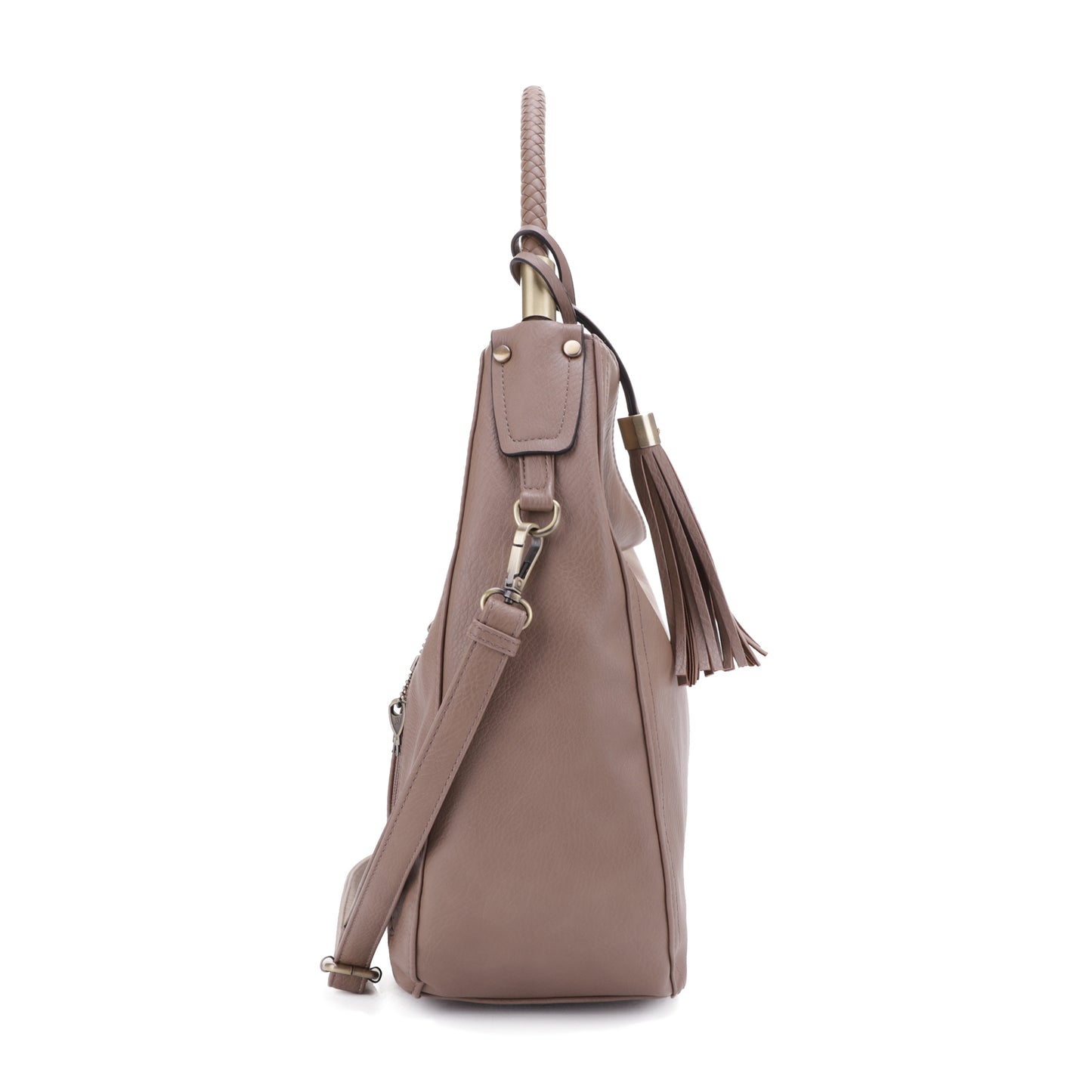 Sienna Concealed Carry Lock and Key Tassel Hobo Shoulder Bag