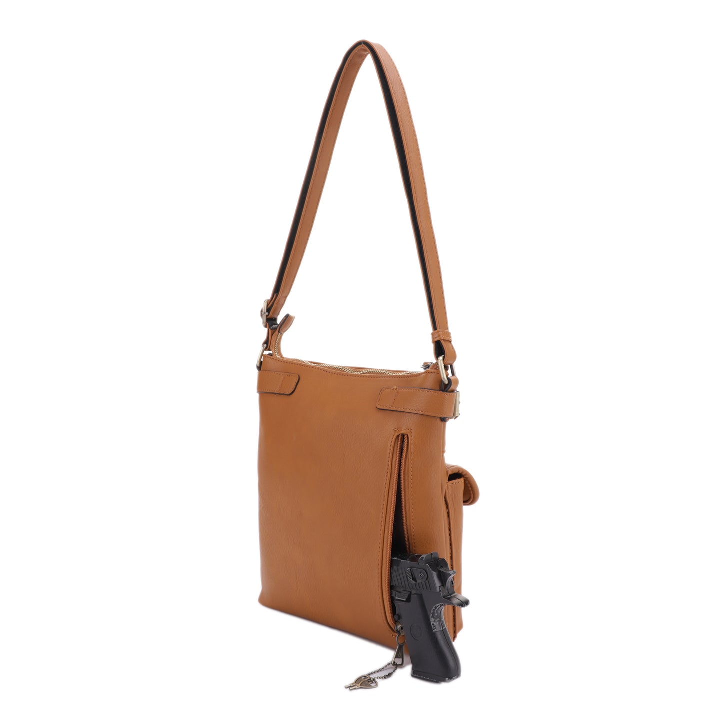 Shelby Concealed Carry Lock and Key Crossbody