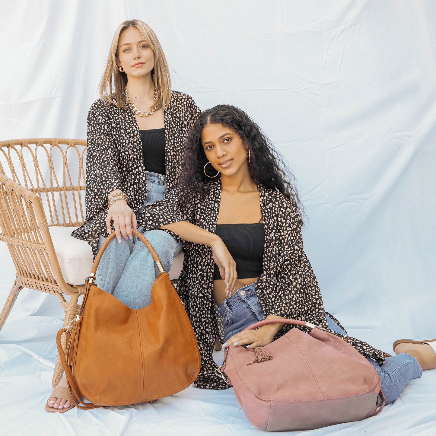 Sienna Concealed Carry Lock and Key Tassel Hobo Shoulder Bag