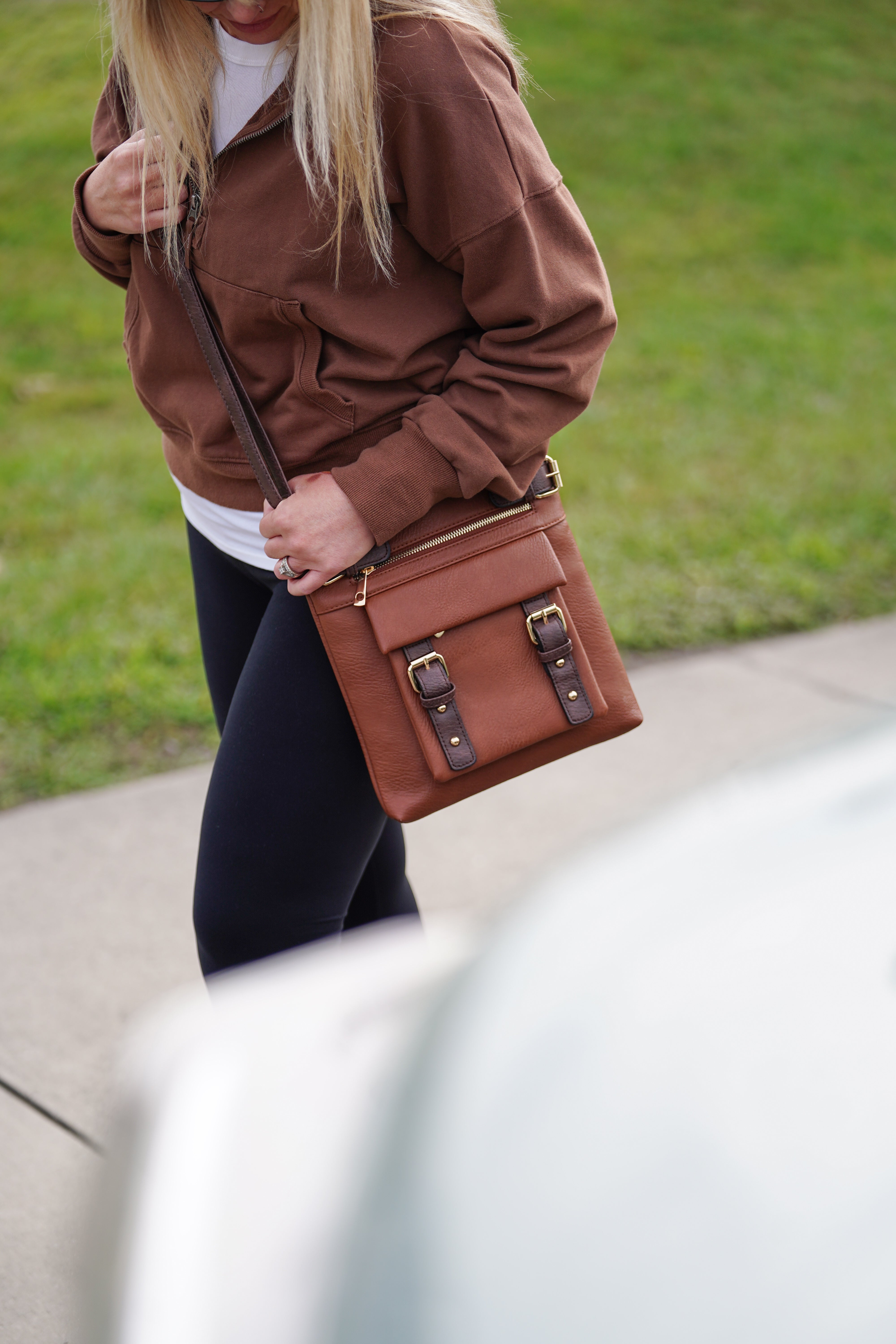 Hannah Concealed Carry Lock and Key Crossbody