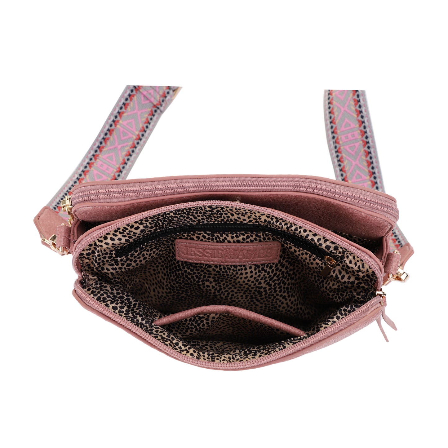Rebecca Triple Compartment Lock and Key Concealed Carry Crossbody