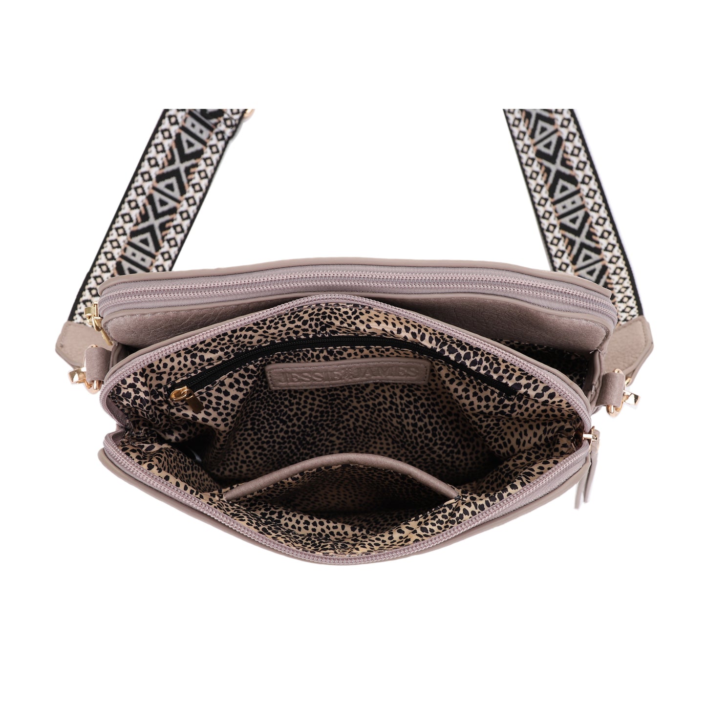 Rebecca Triple Compartment Lock and Key Concealed Carry Crossbody