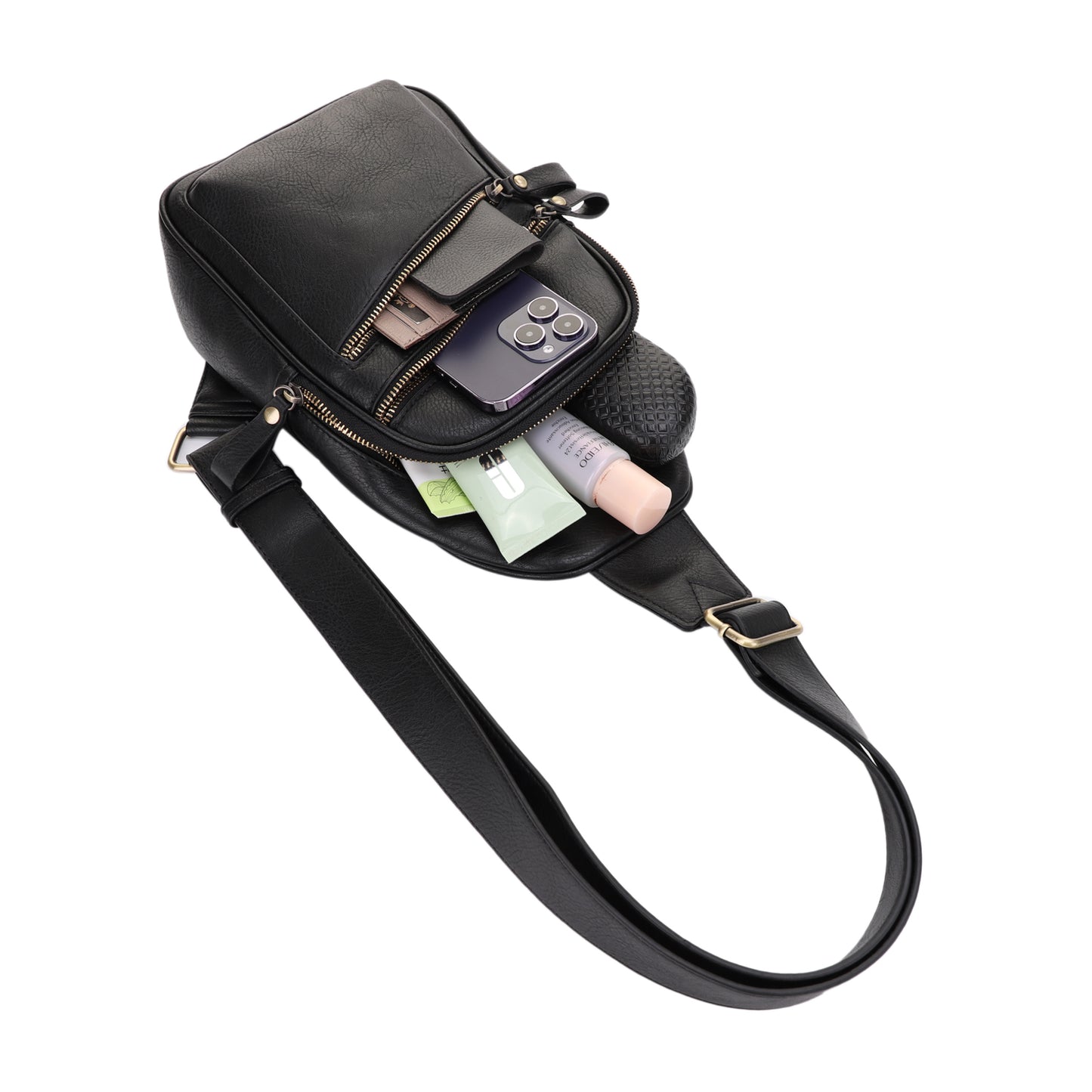 Jeannie Concealed Carry Lock and Key Sling Shoulder Backpack