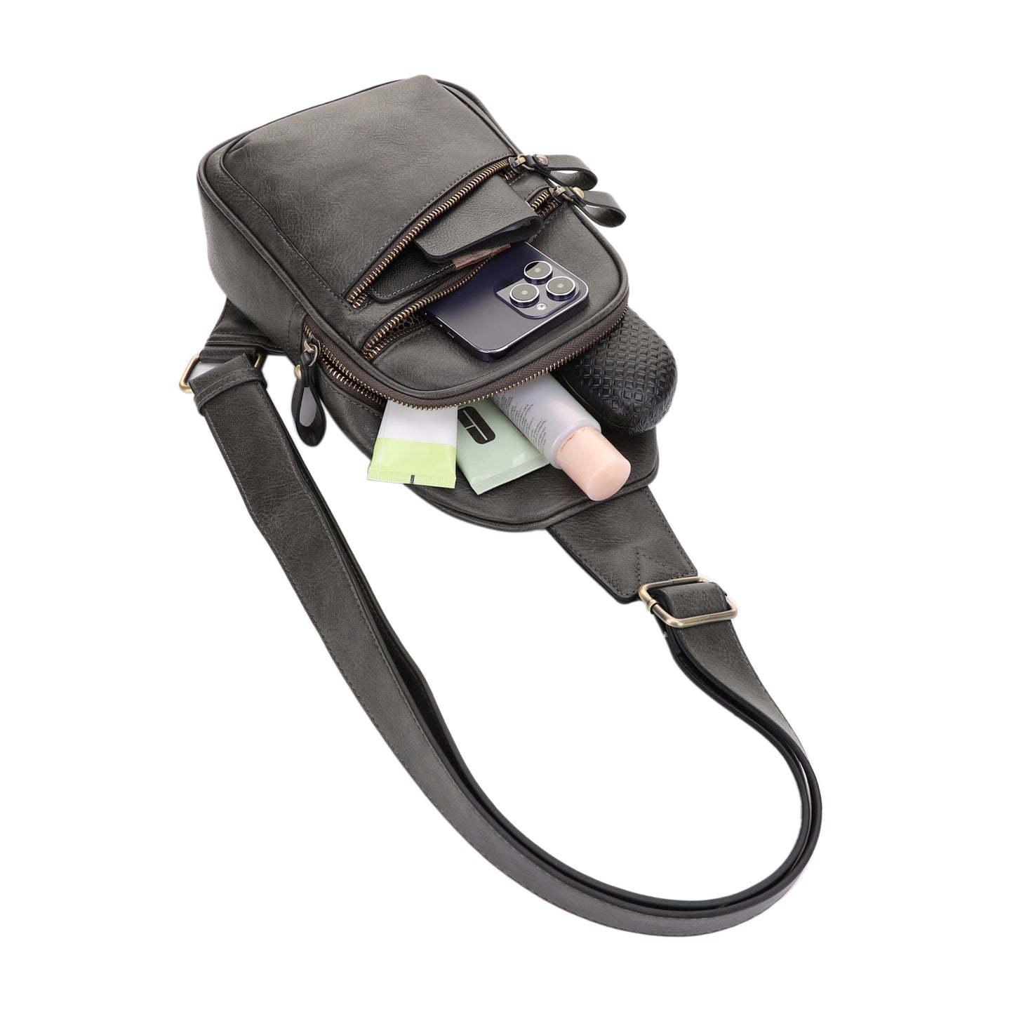 Jeannie Concealed Carry Lock and Key Sling Shoulder Backpack