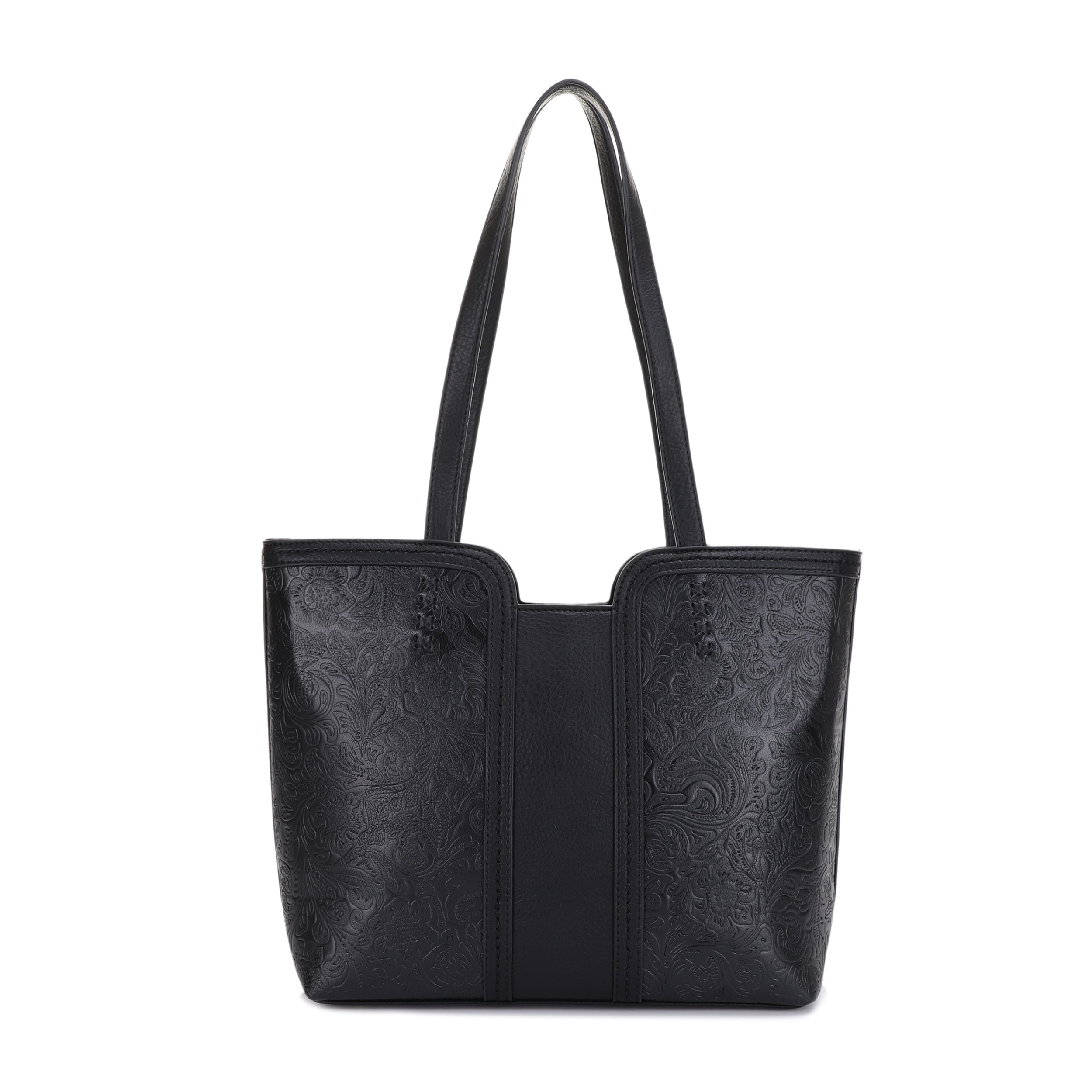 Cassidy Concealed Carry Tooled Tote Bag with Matching Wallet