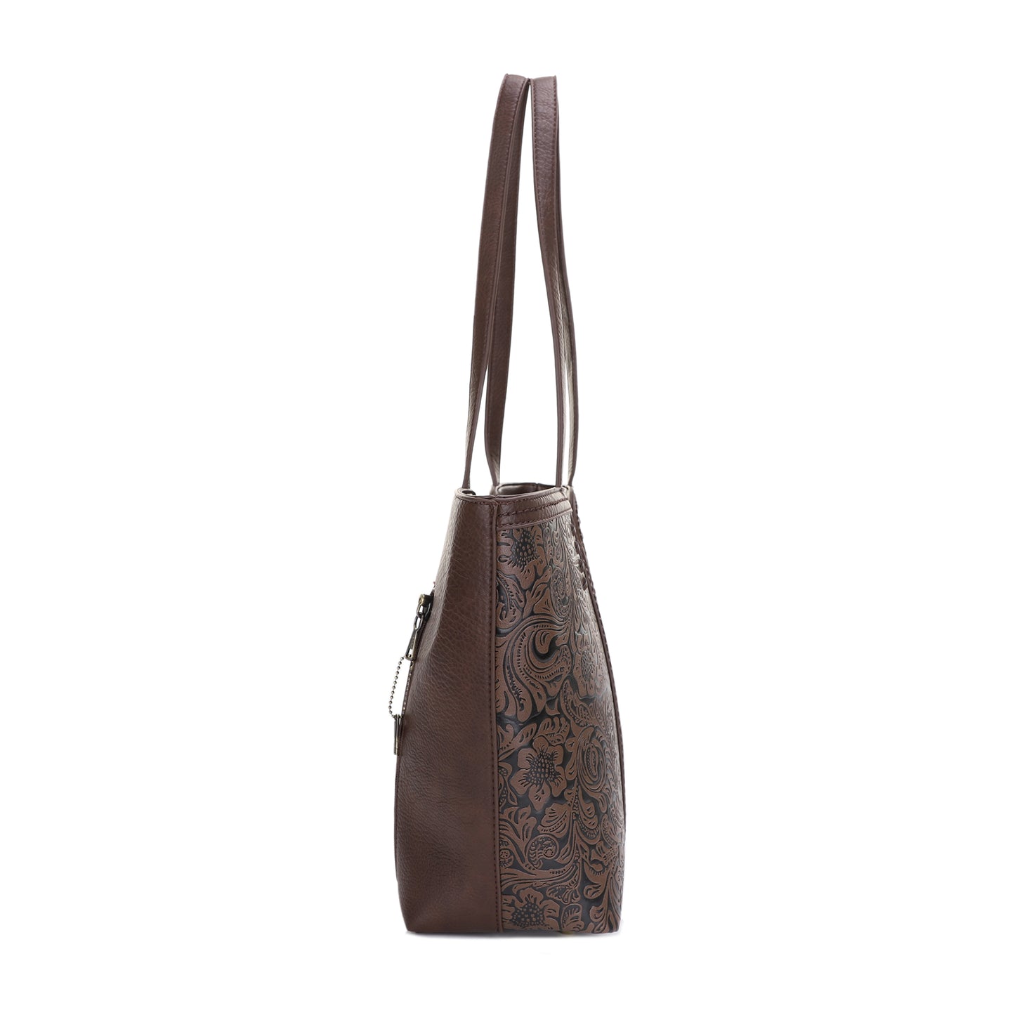Cassidy Concealed Carry Tooled Tote Bag with Matching Wallet