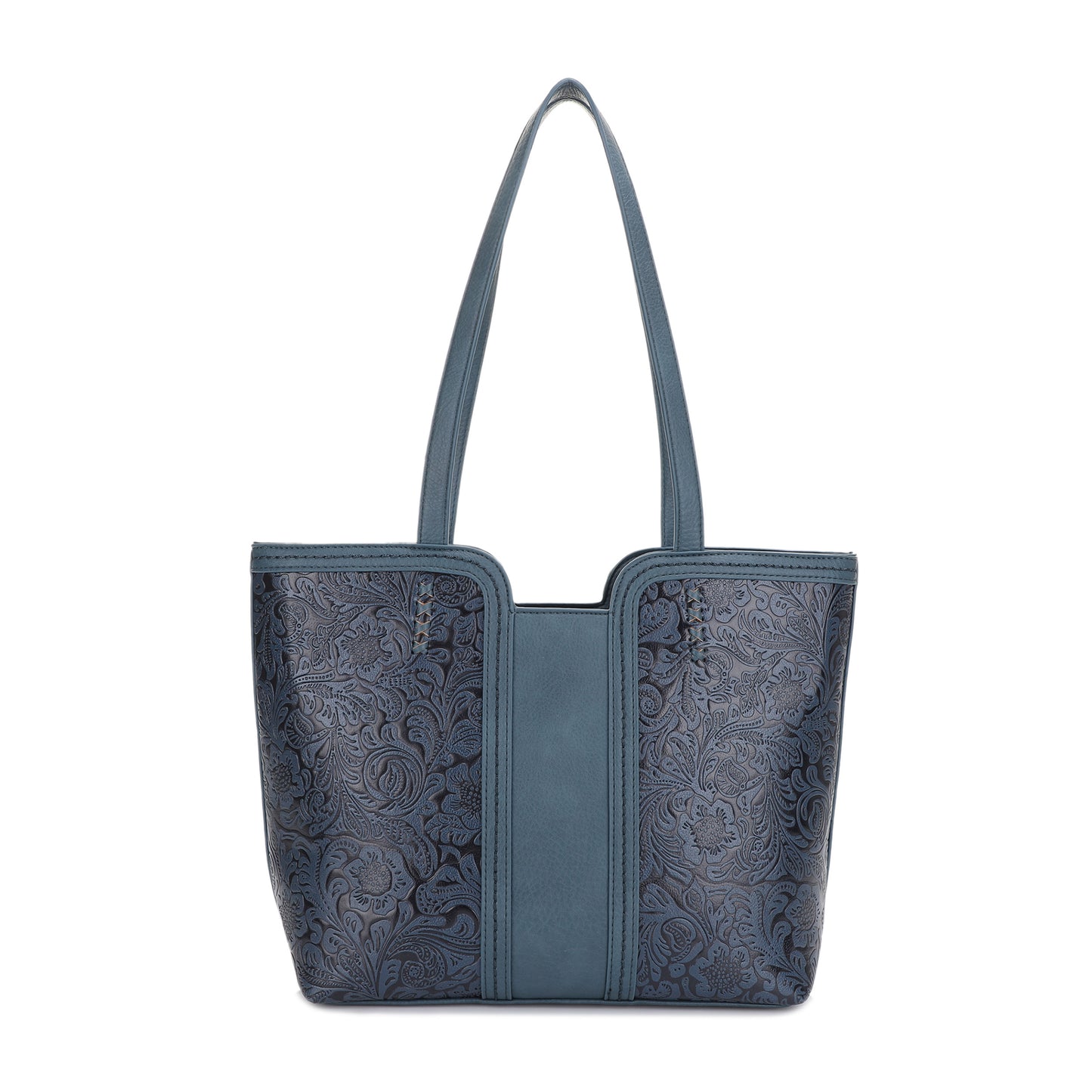 Cassidy Concealed Carry Tooled Tote Bag with Matching Wallet