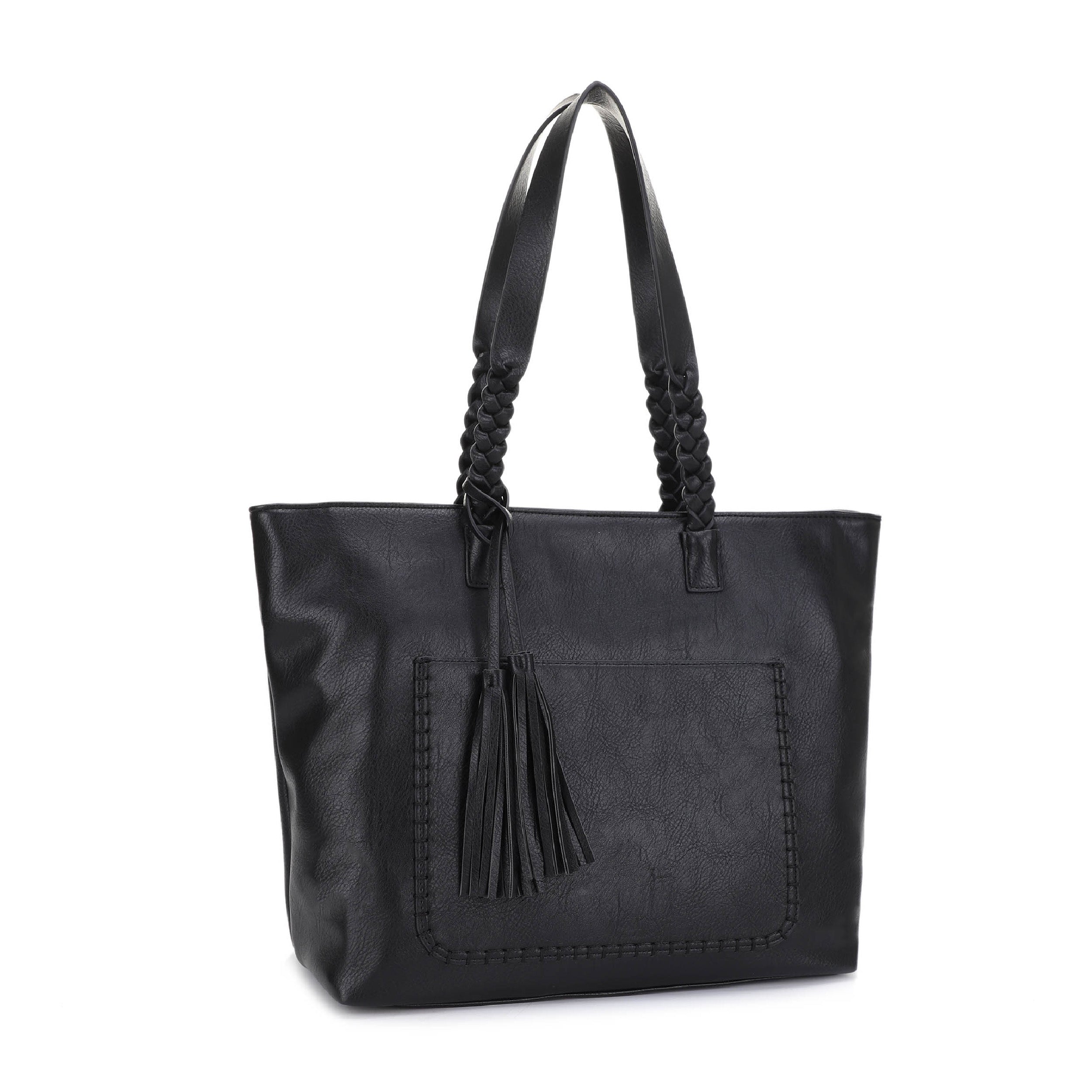 Helena Braided Handle Concealed Carry Tote Bag