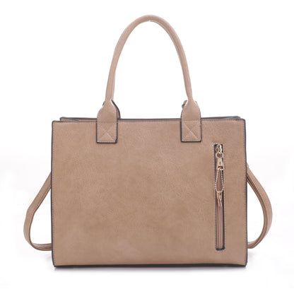 Kate Concealed Carry Lock and Key Satchel with Coin Pouch