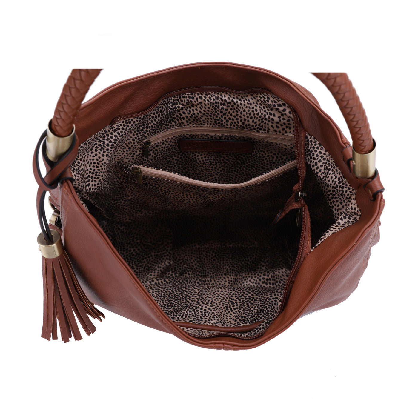 Sienna Concealed Carry Lock and Key Tassel Hobo Shoulder Bag