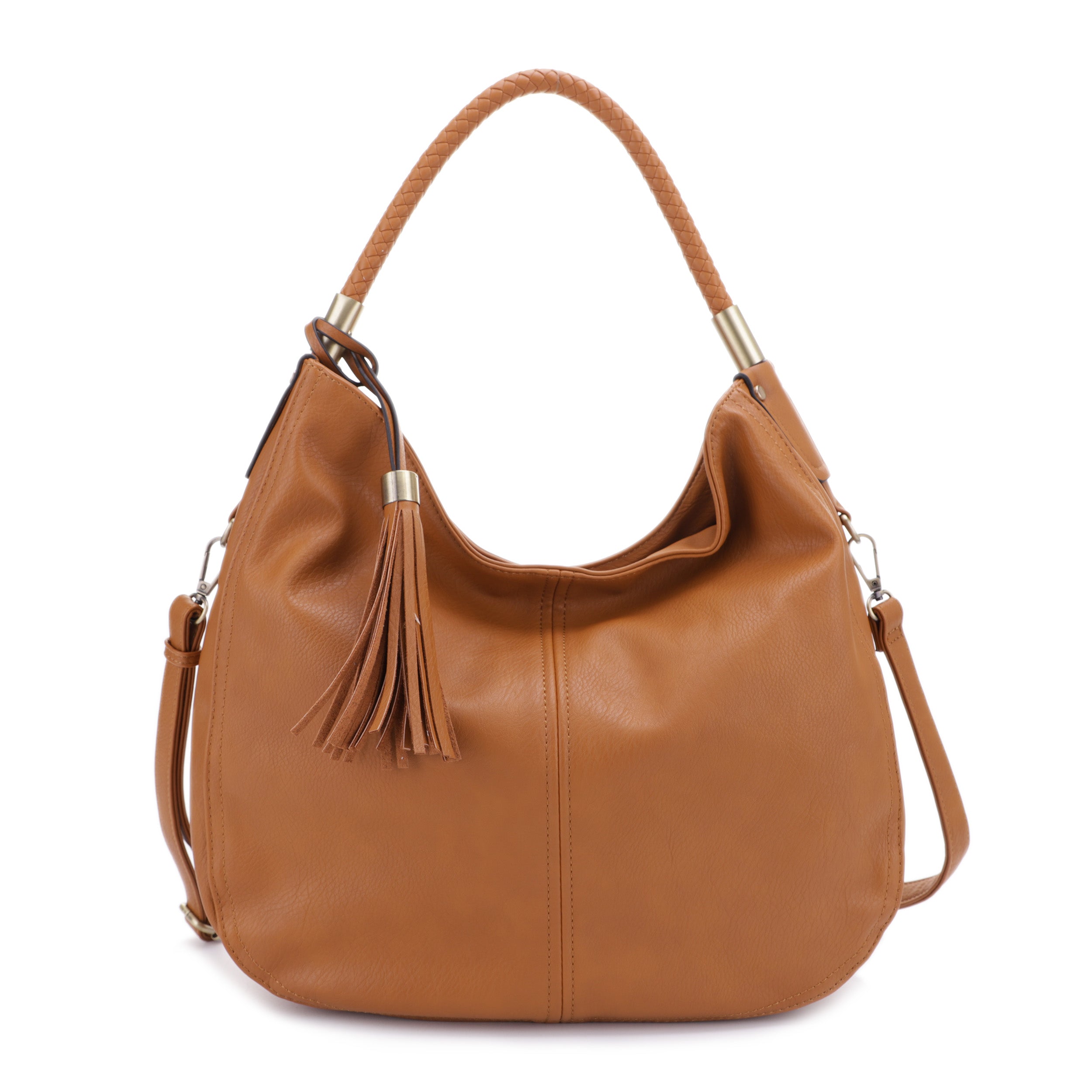 Sienna Concealed Carry Lock and Key Tassel Hobo Shoulder Bag