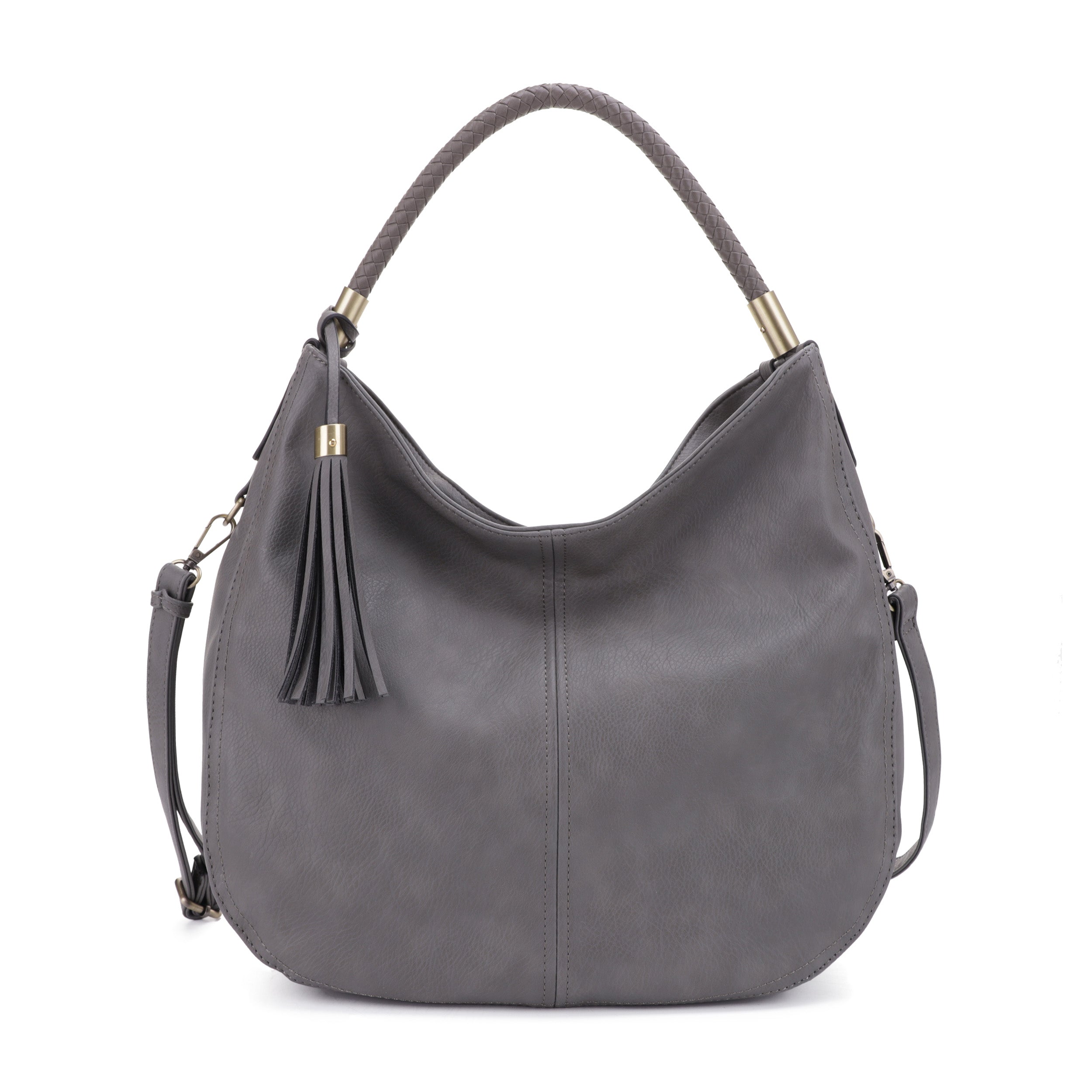 Sienna Concealed Carry Lock and Key Tassel Hobo Shoulder Bag