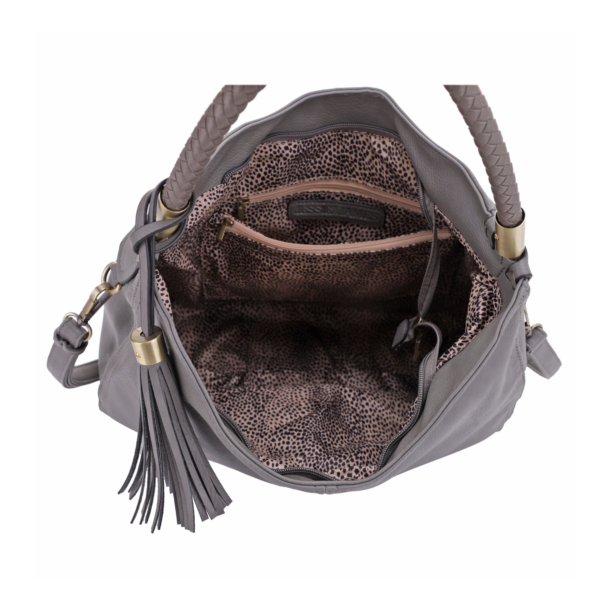 Sienna Concealed Carry Lock and Key Tassel Hobo Shoulder Bag