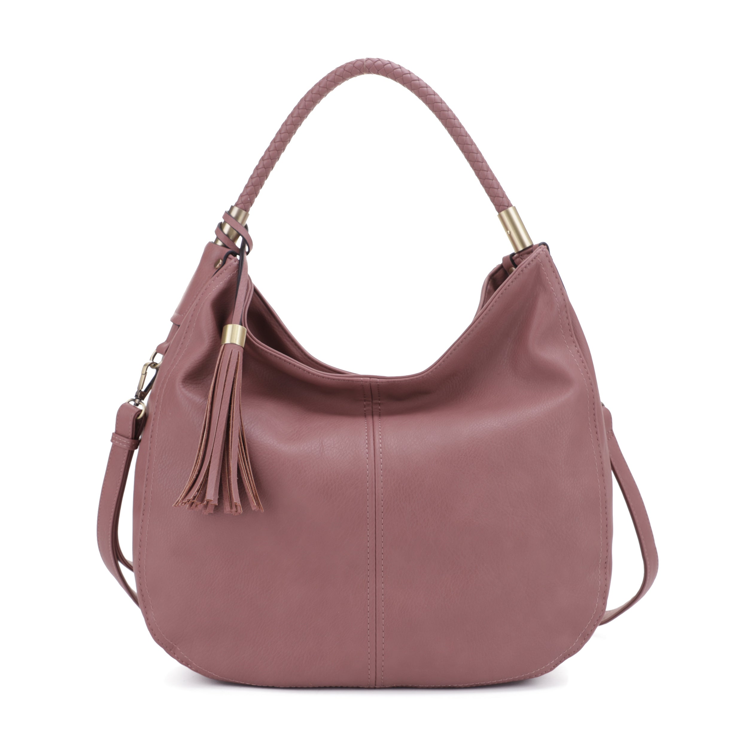 Sienna Concealed Carry Lock and Key Tassel Hobo Shoulder Bag