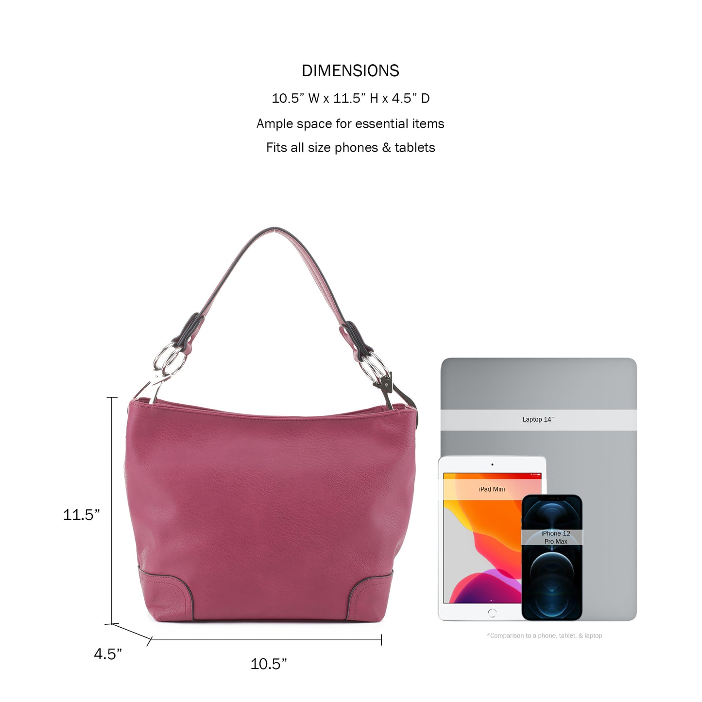 Lydia Lock and Key Hobo Shoulder Bag