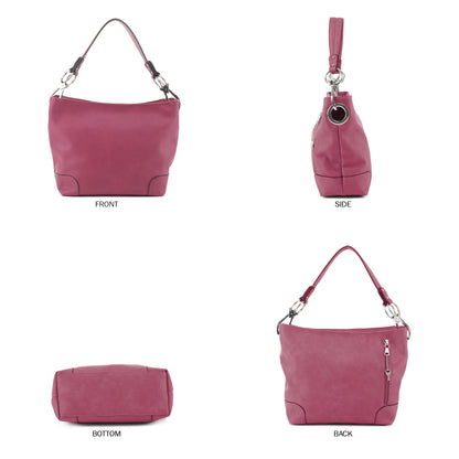 Lydia Lock and Key Hobo Shoulder Bag