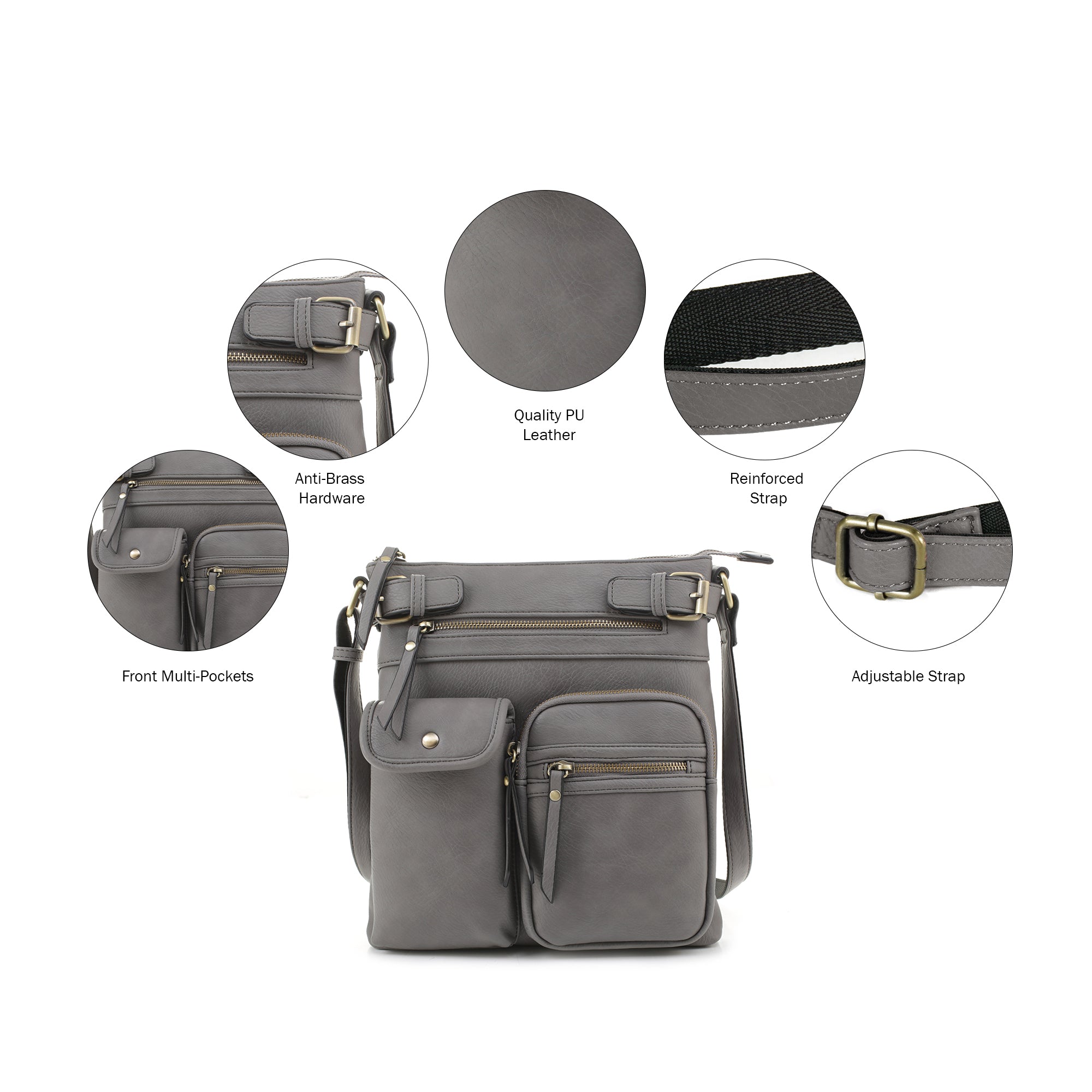 Shelby Concealed Carry Lock and Key Crossbody