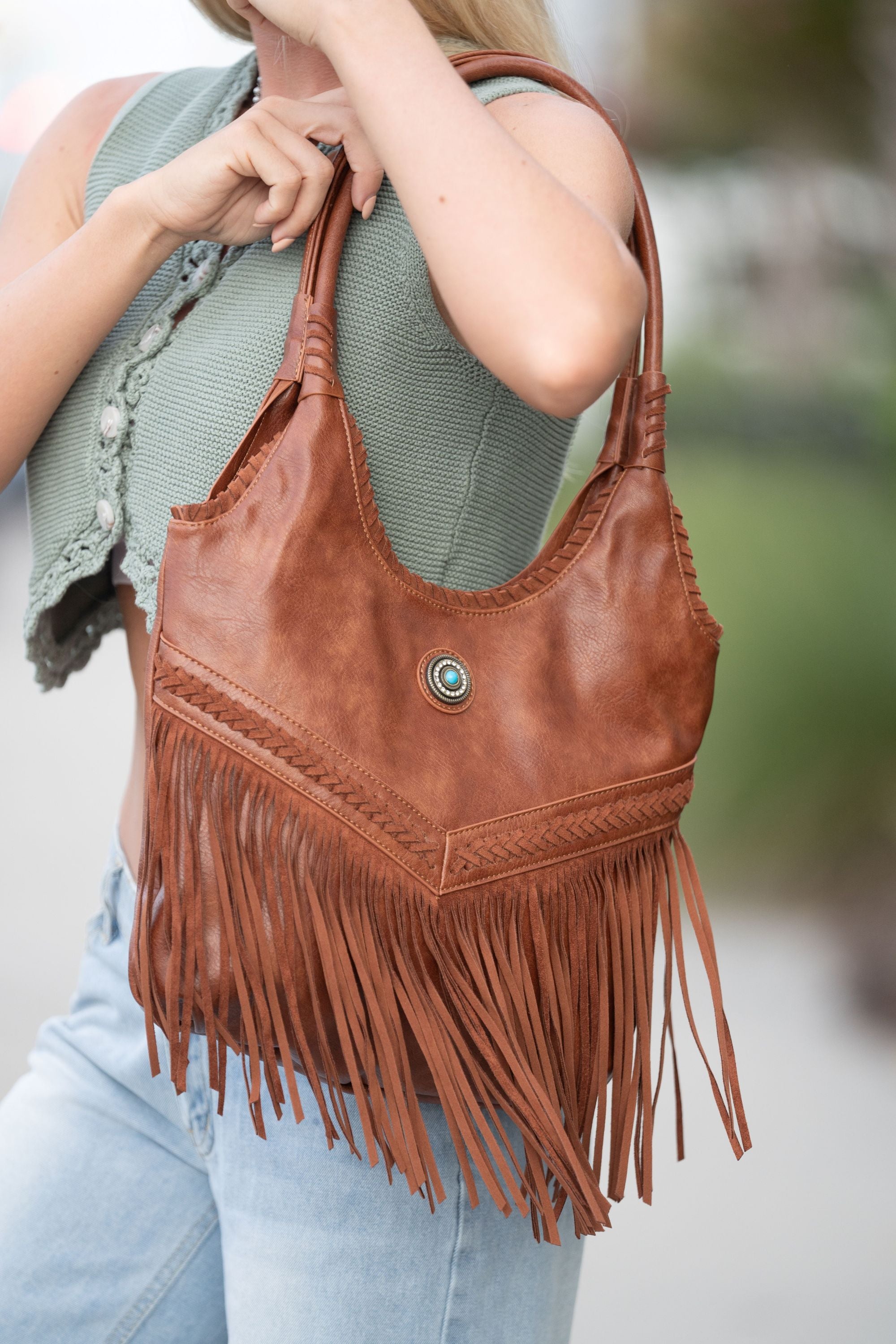 Liberty Fringe Concealed Carry Tote Bag