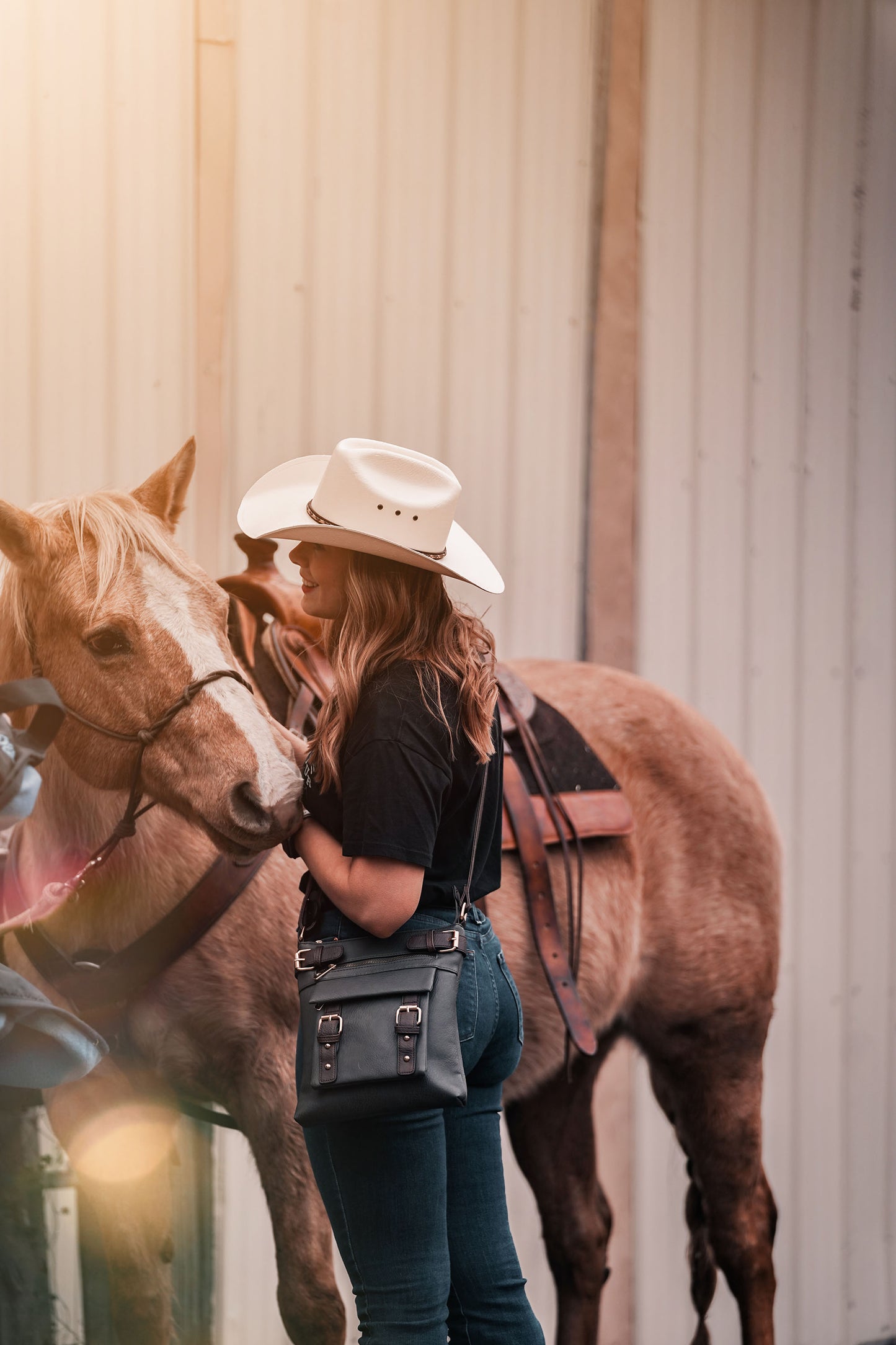 Hannah Concealed Carry Lock and Key Crossbody