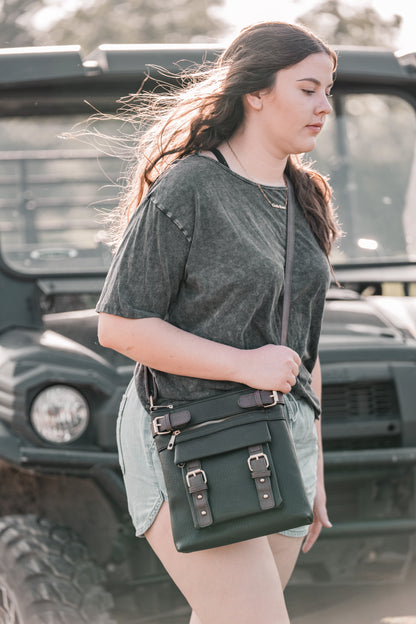Hannah Concealed Carry Lock and Key Crossbody