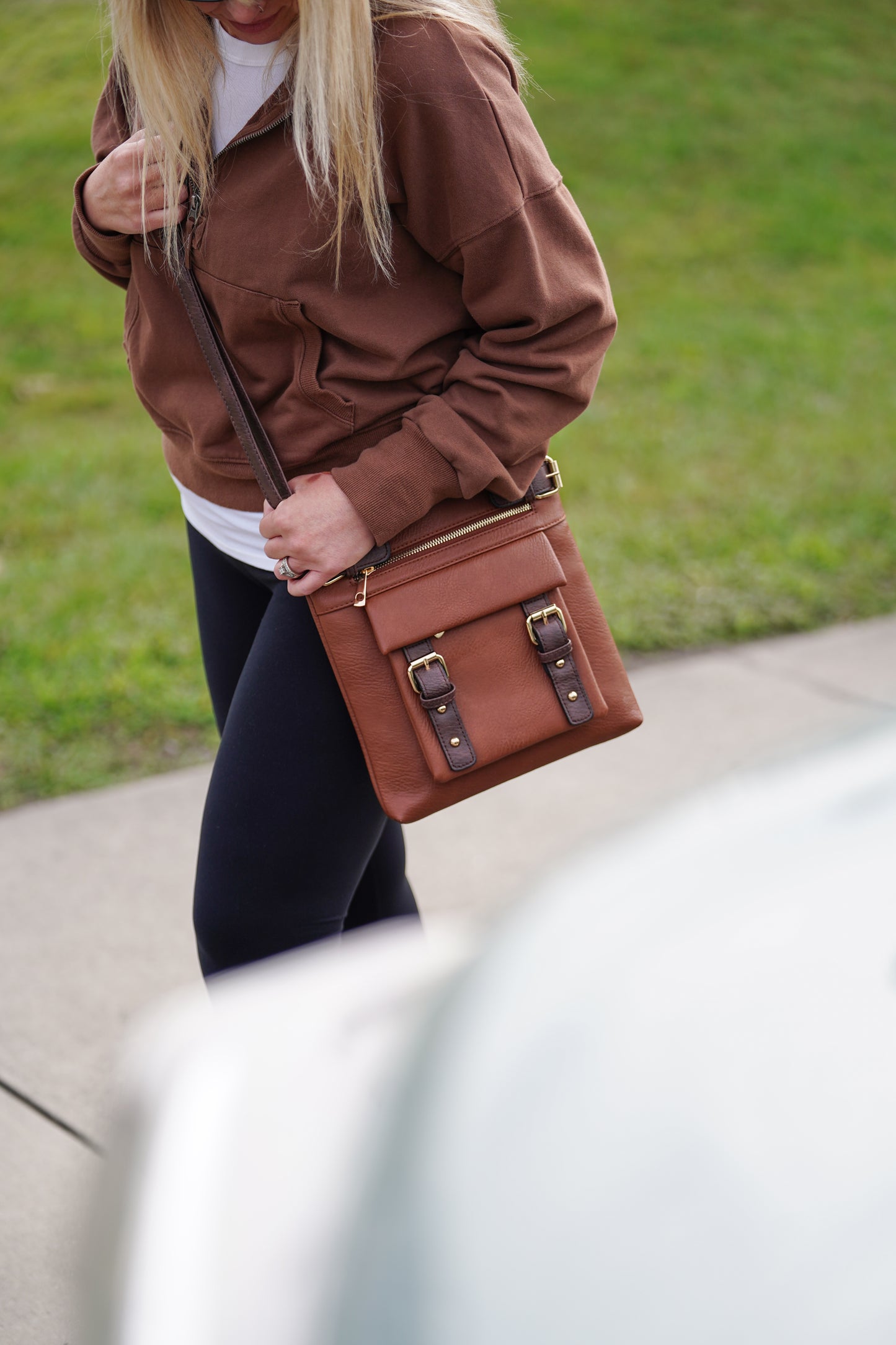 Hannah Concealed Carry Lock and Key Crossbody