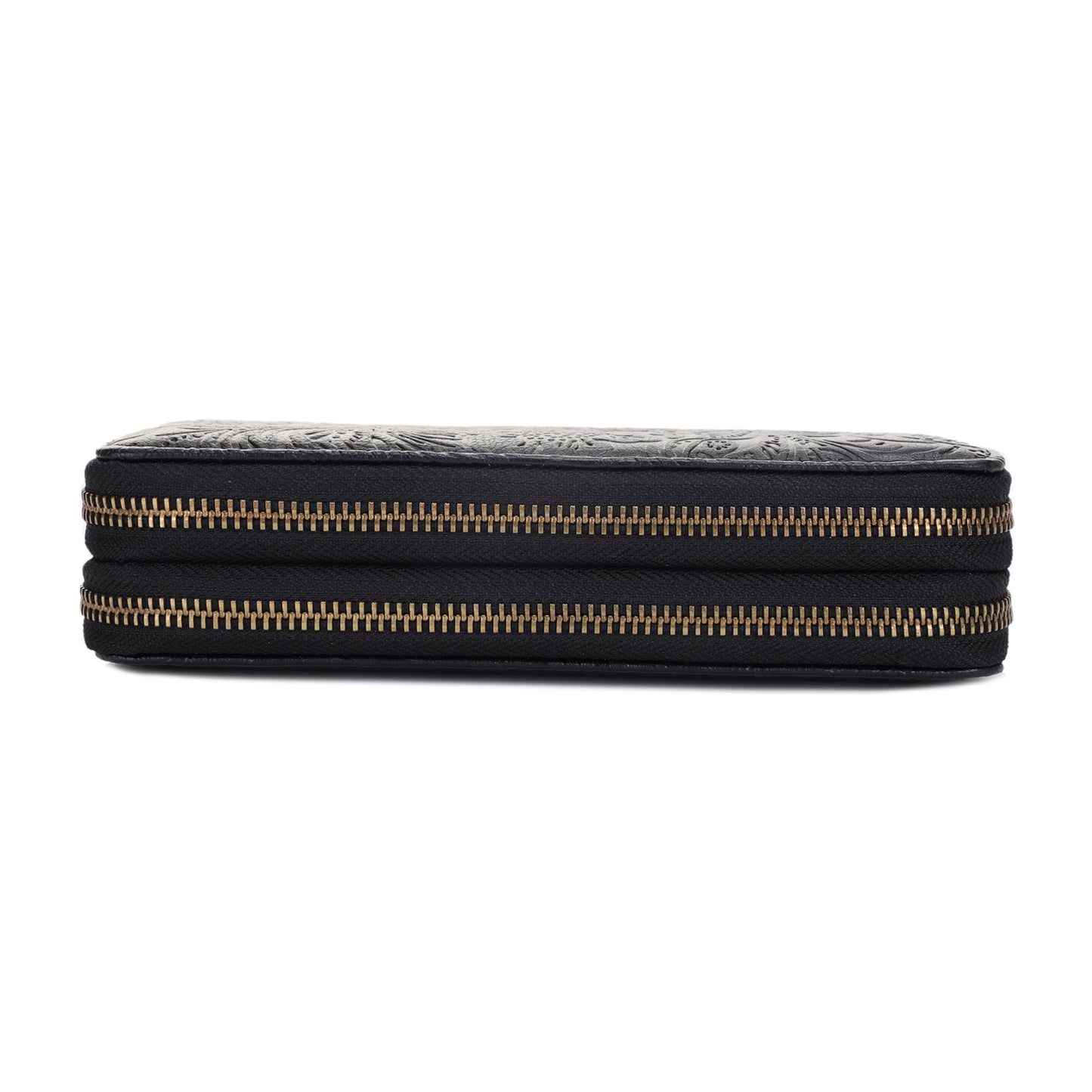 Filly Flora Embossed Wallet with Wrist Strap