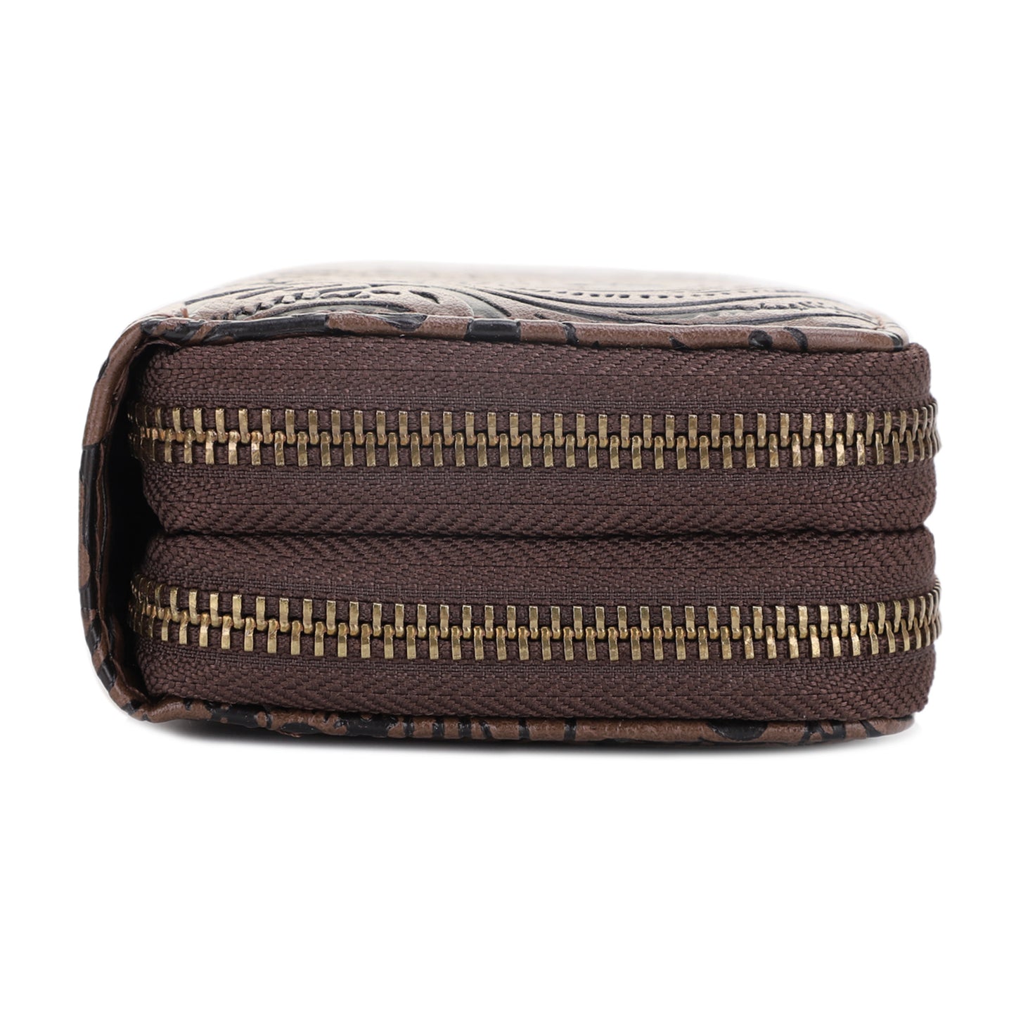 Filly Flora Embossed Wallet with Wrist Strap