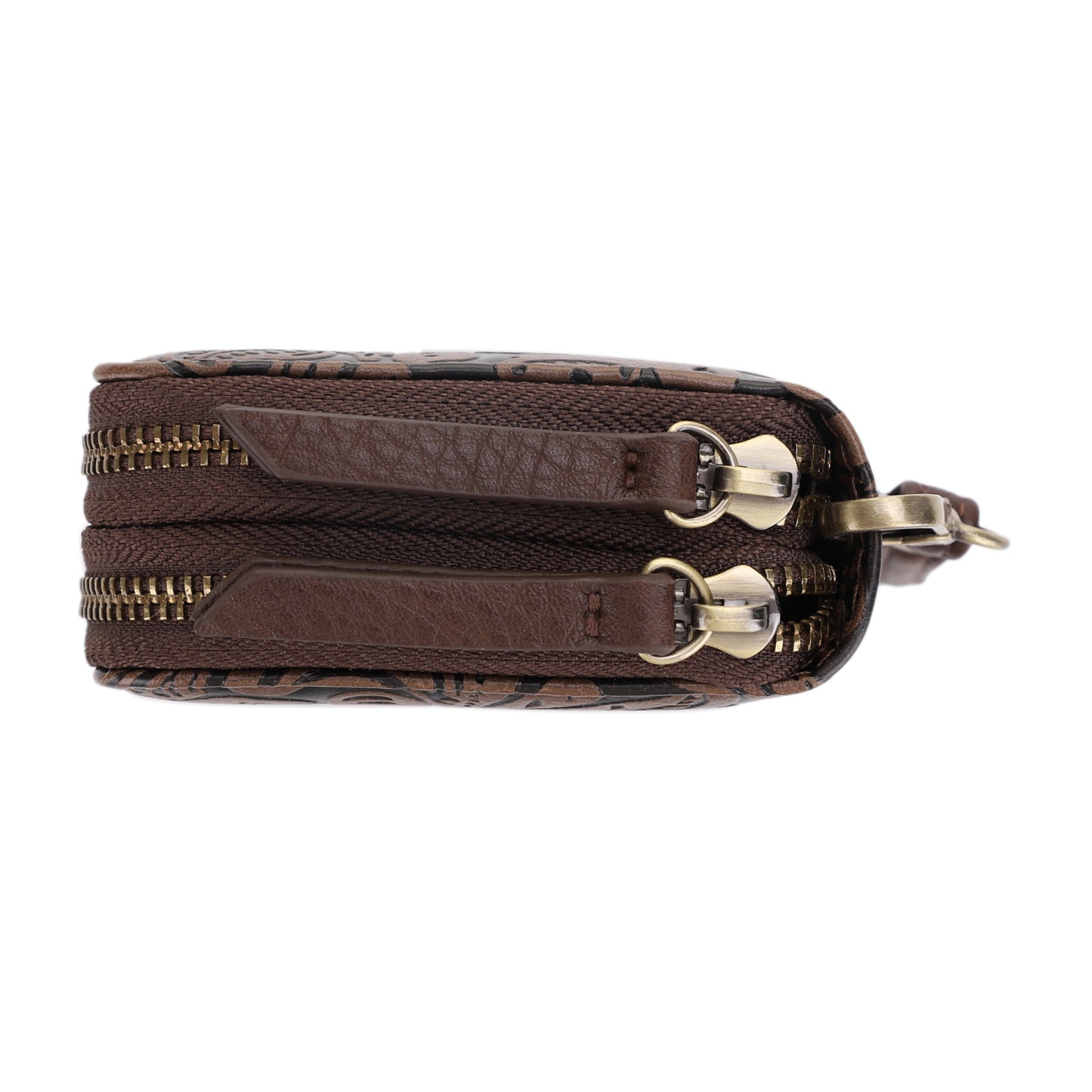 Filly Flora Embossed Wallet with Wrist Strap