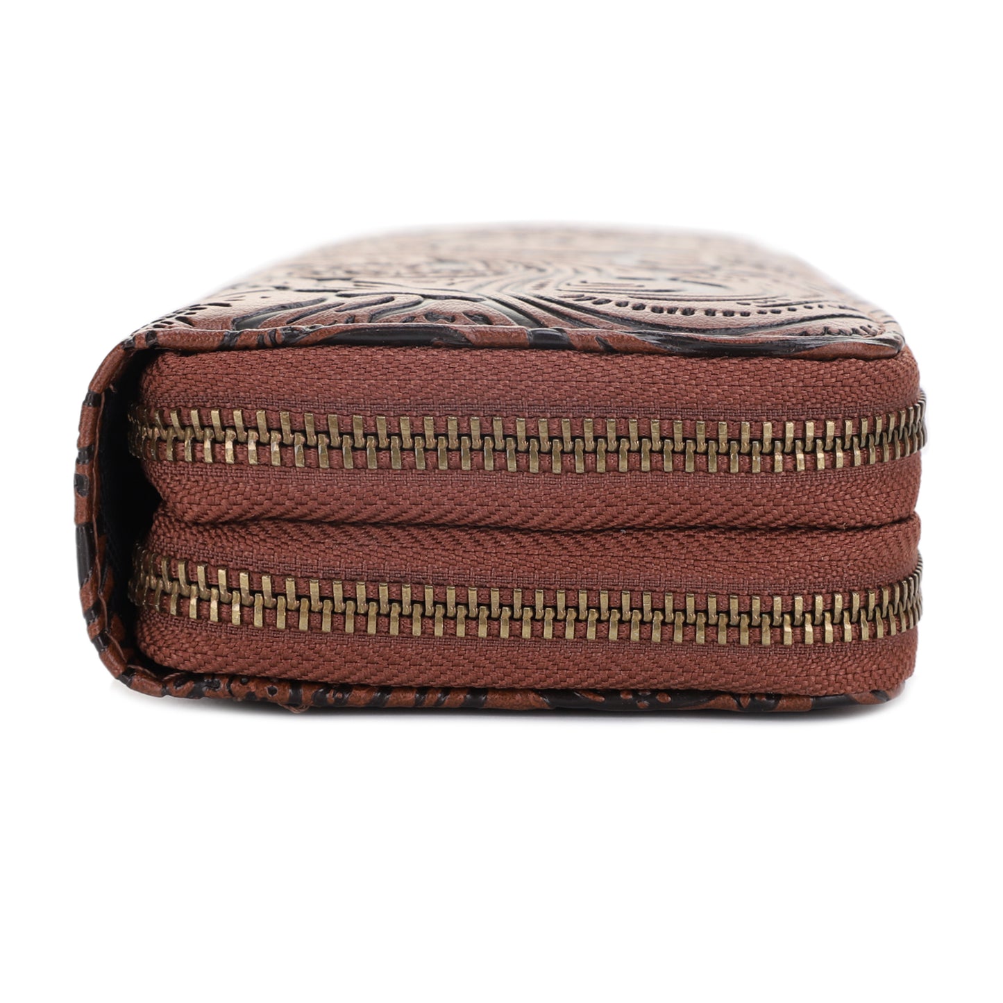 Filly Flora Embossed Wallet with Wrist Strap