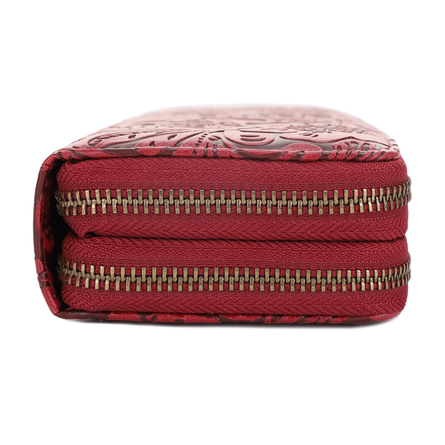 Filly Flora Embossed Wallet with Wrist Strap