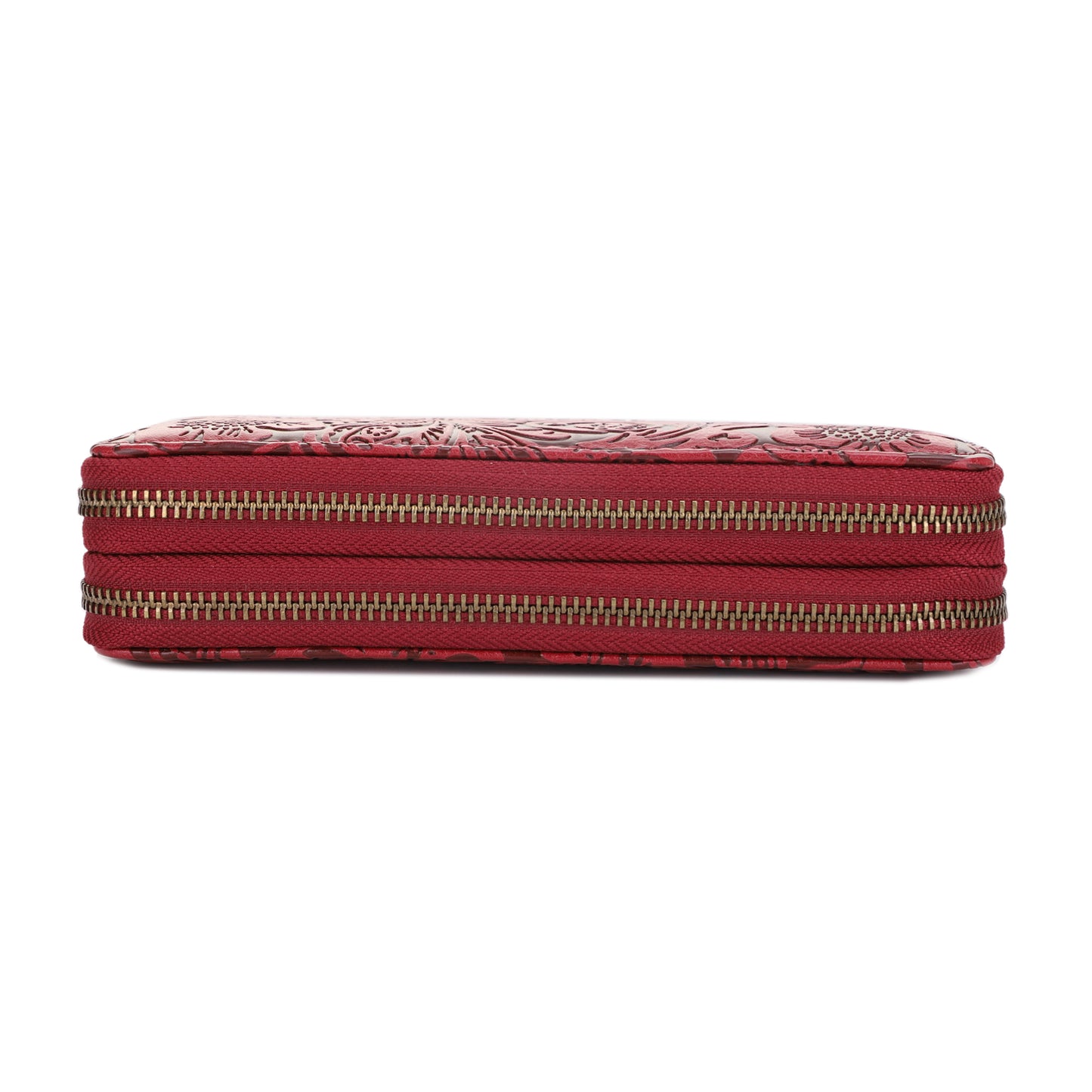 Filly Flora Embossed Wallet with Wrist Strap