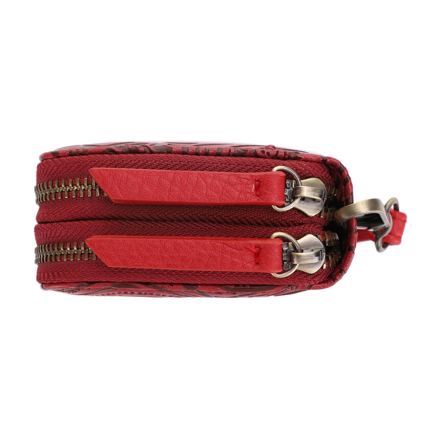 Filly Flora Embossed Wallet with Wrist Strap