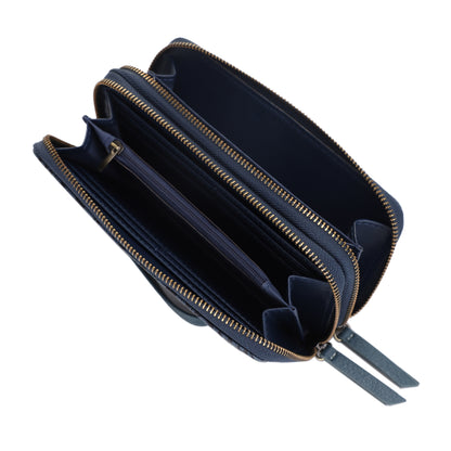 Filly Flora Embossed Wallet with Wrist Strap