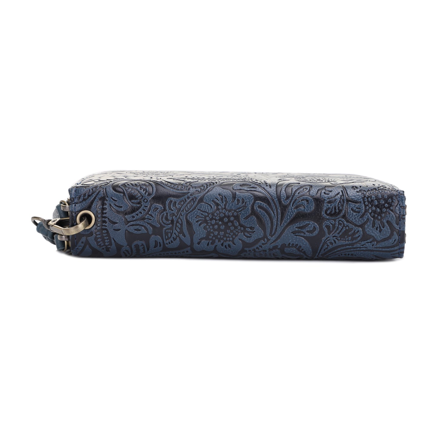 Filly Flora Embossed Wallet with Wrist Strap