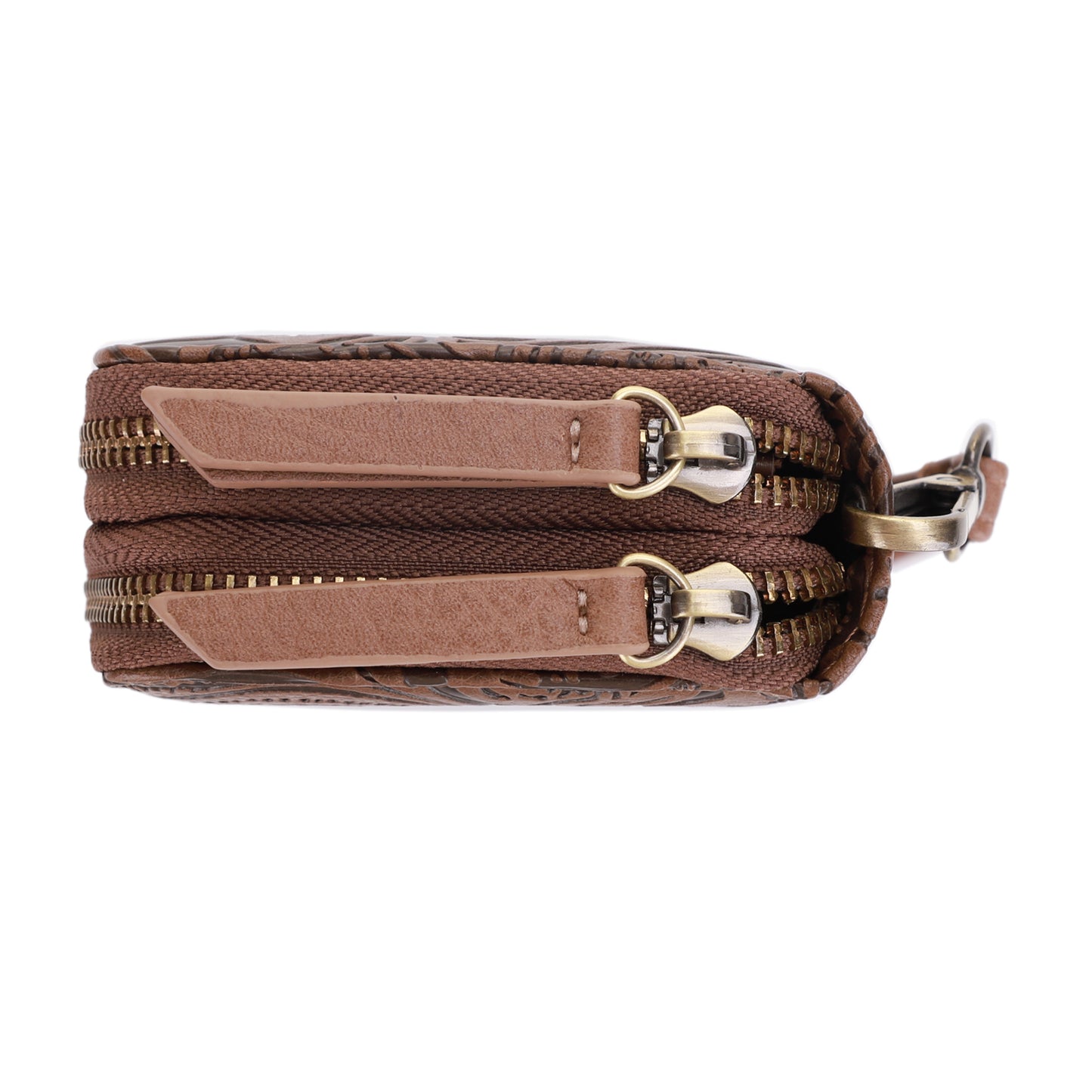 Filly Flora Embossed Wallet with Wrist Strap