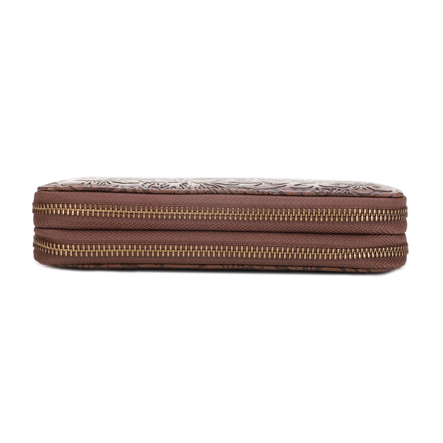 Filly Flora Embossed Wallet with Wrist Strap