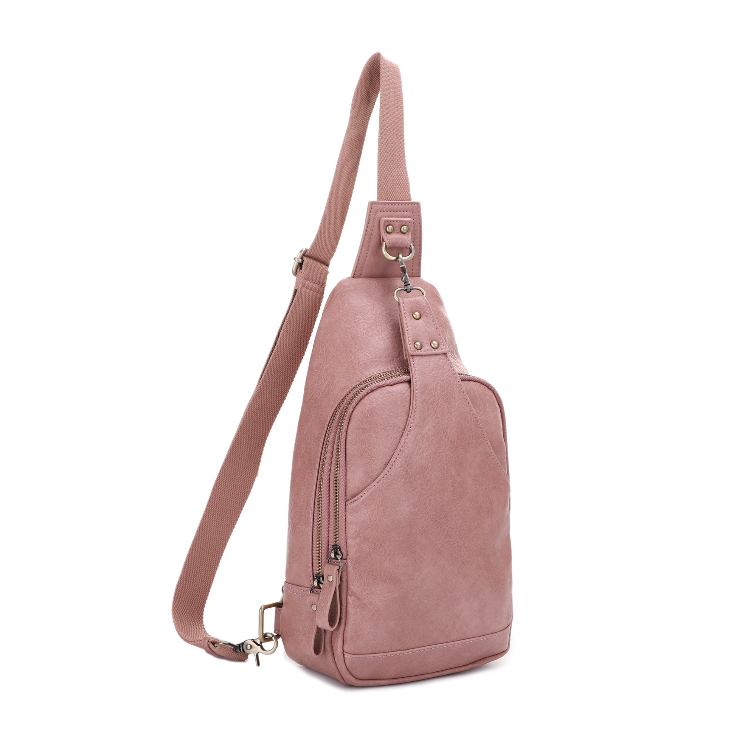 brooke suede leather backpack Jessie & James Brooke Concealed Carry Sling Bag Mauve SMC52093A MV