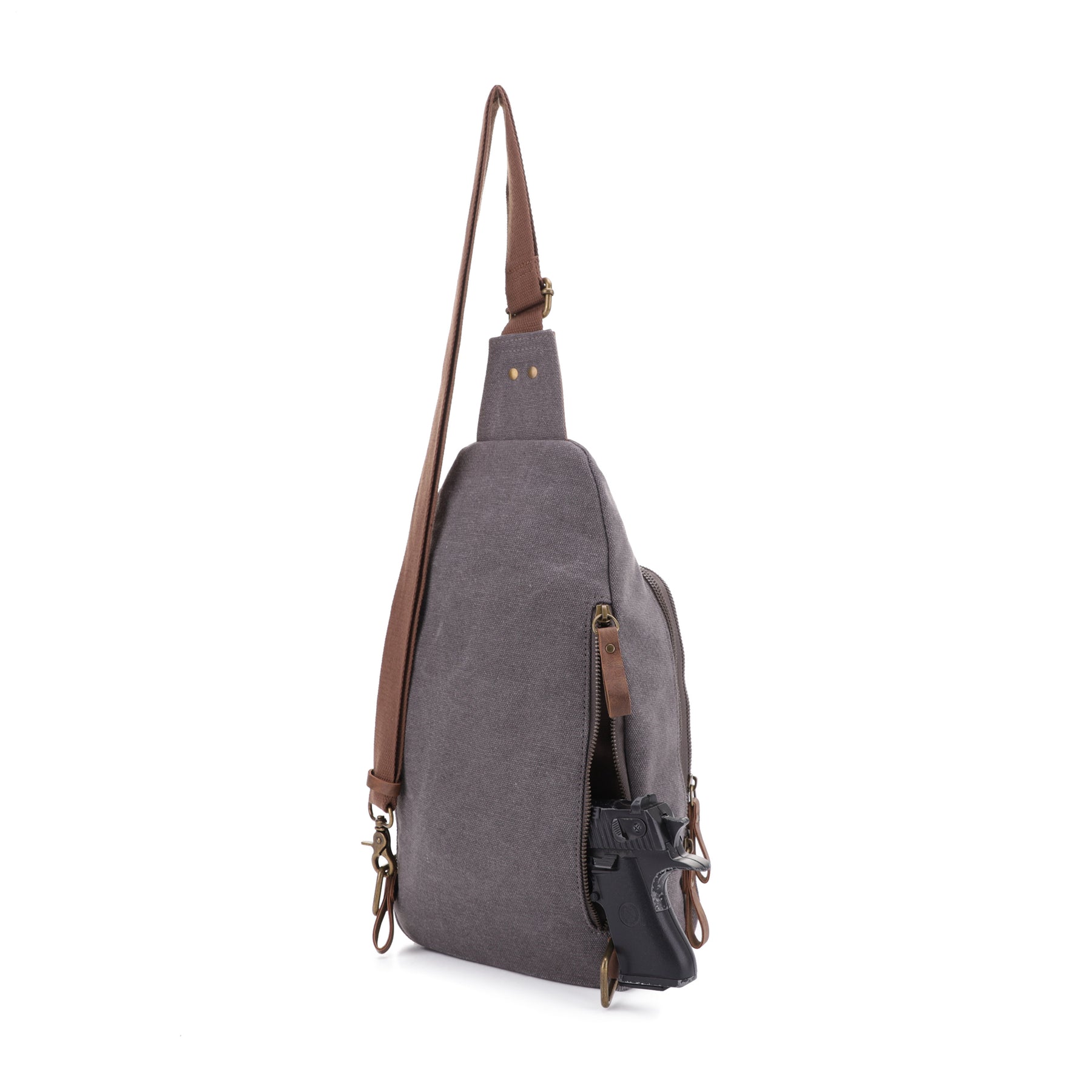 Glacier Canvas Sling Shoulder Concealed Backpack – JessieJames Handbags