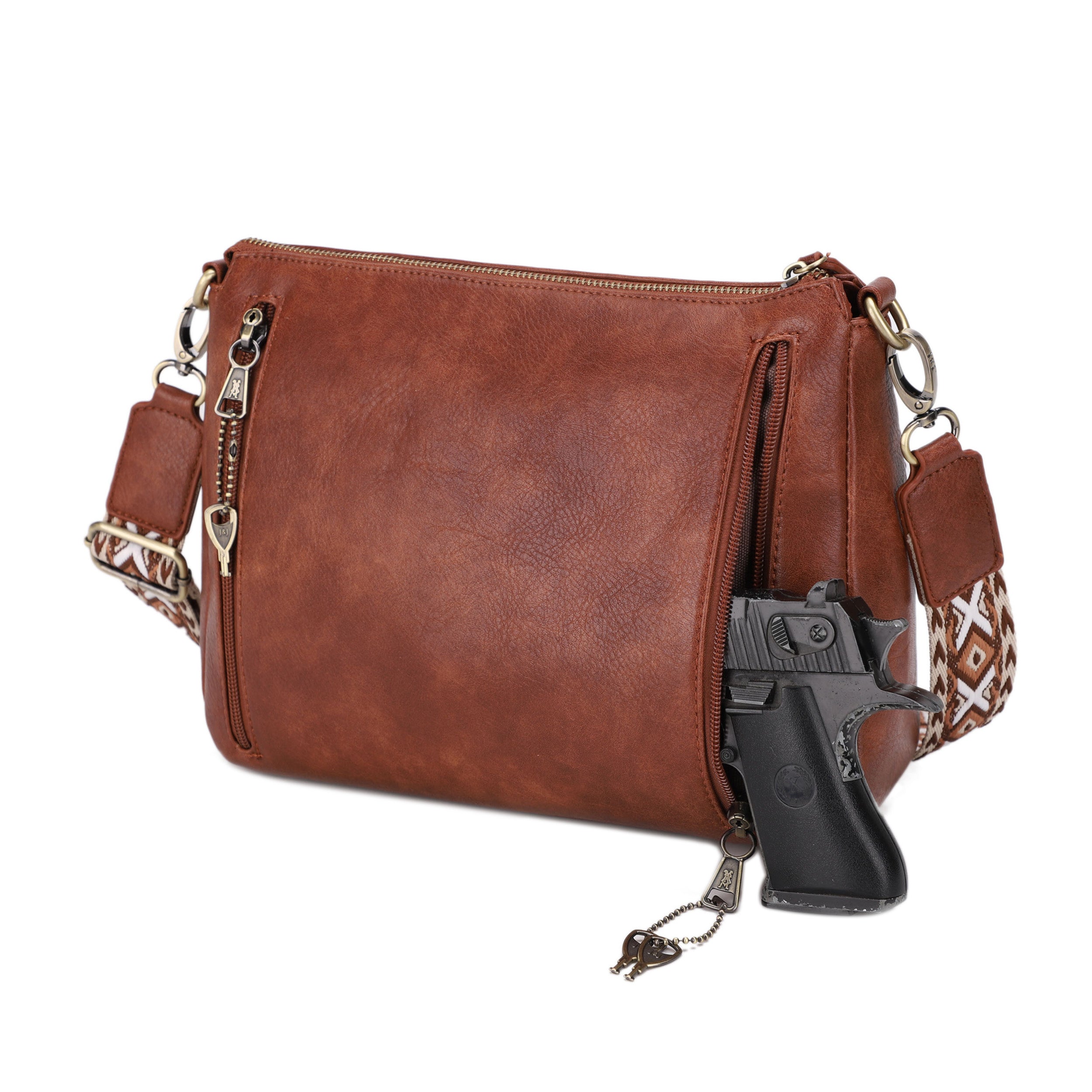 Hudson Concealed Carry Zip Crossbody Bag