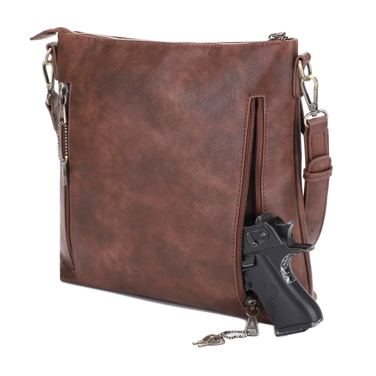 Southport Concealed Carry Lock and Key Crossbody