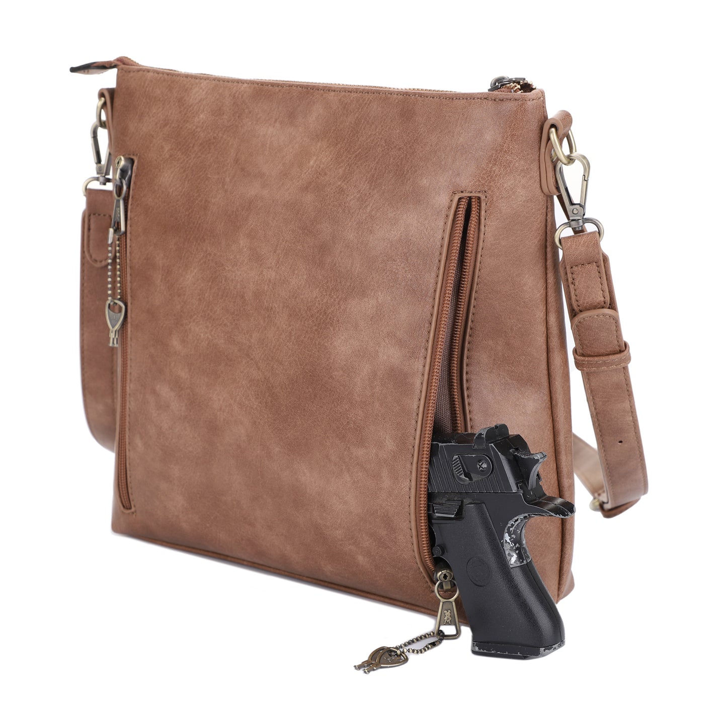 Southport Concealed Carry Lock and Key Crossbody
