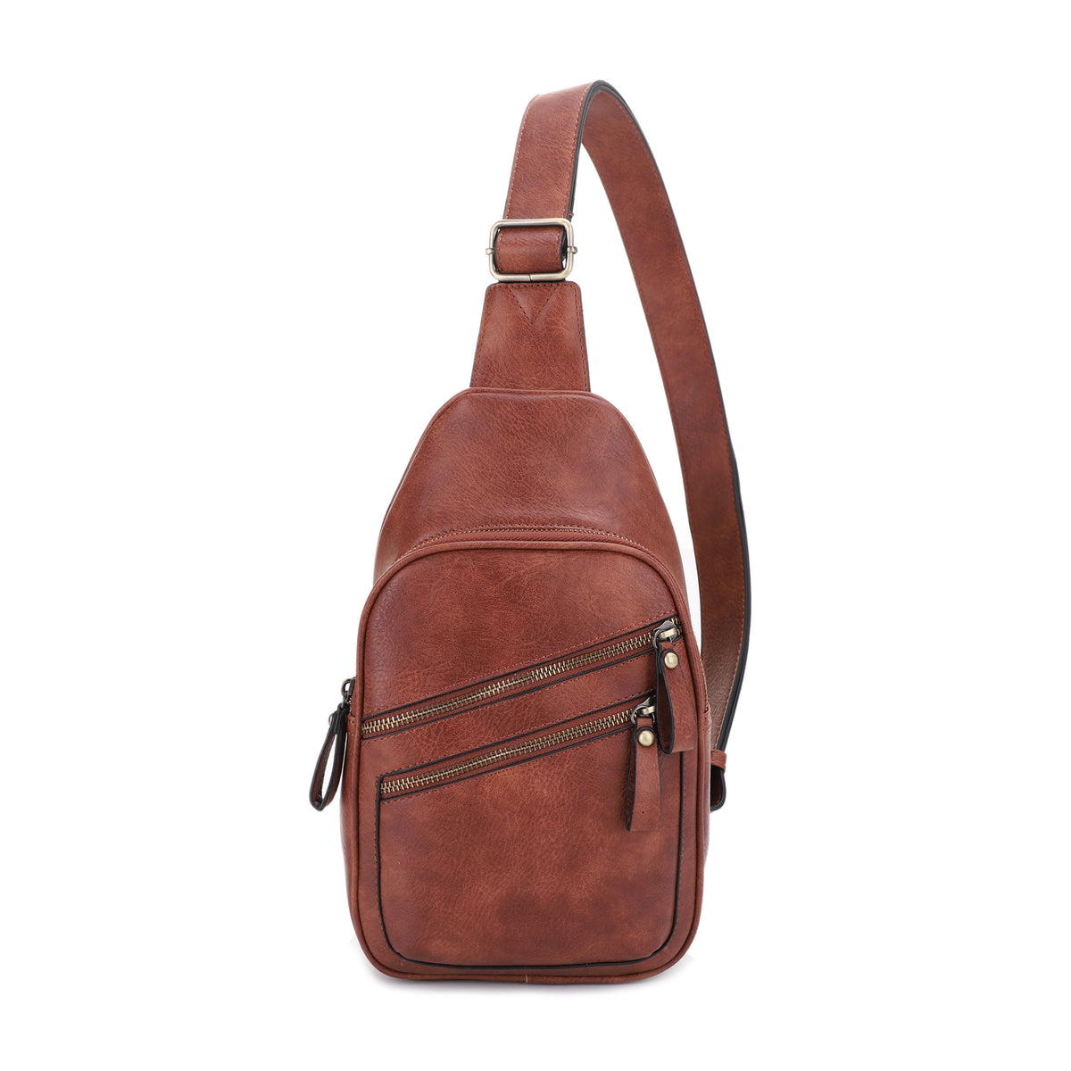 Jessie & James Jeannie Concealed Carry 2 Pocket Sling Bag Brown SMC60198 BR