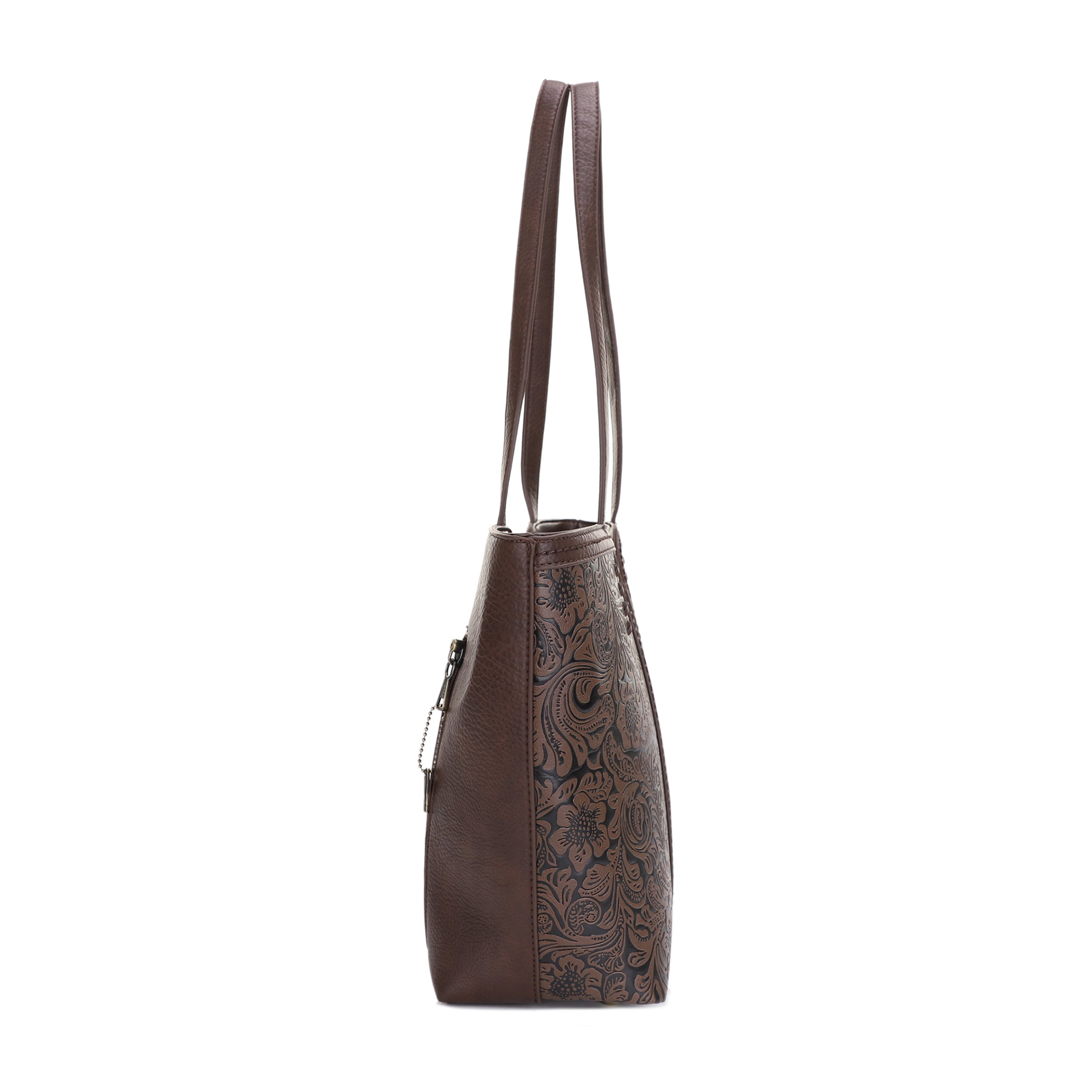 Cassidy Concealed Carry Tooled Tote Bag with Matching Wallet