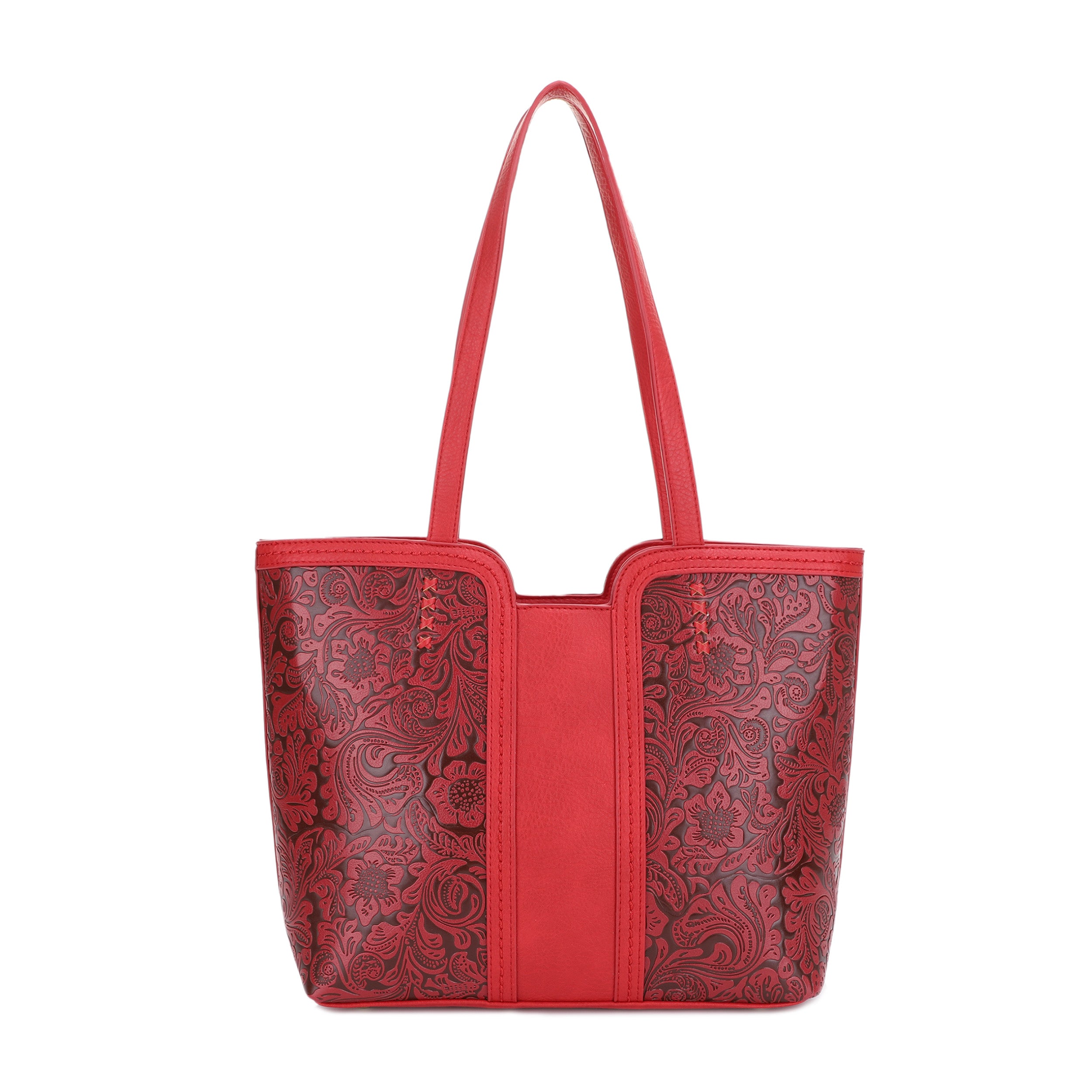 Cassidy Concealed Carry Tooled Tote Bag with Matching Wallet