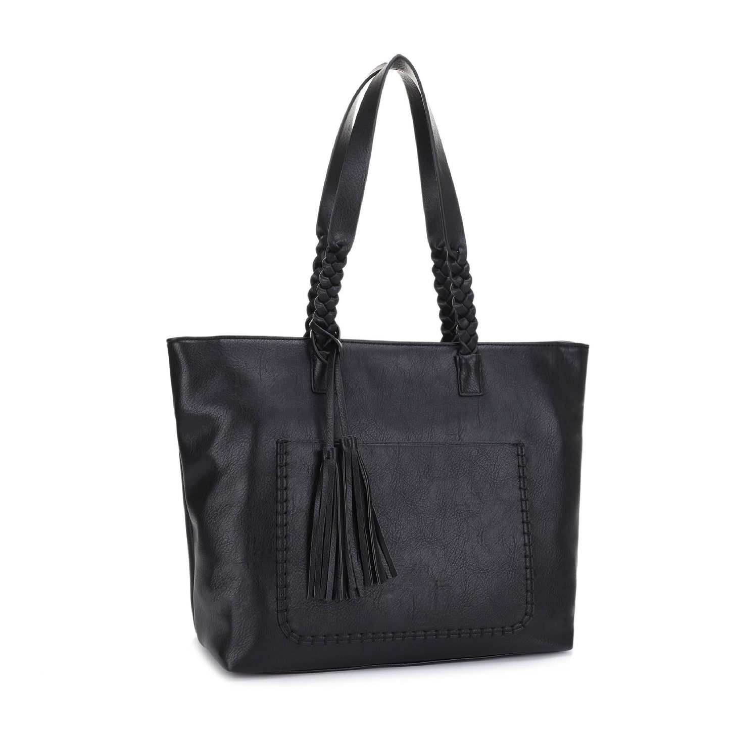 Helena Braided Handle Concealed Carry Tote Bag